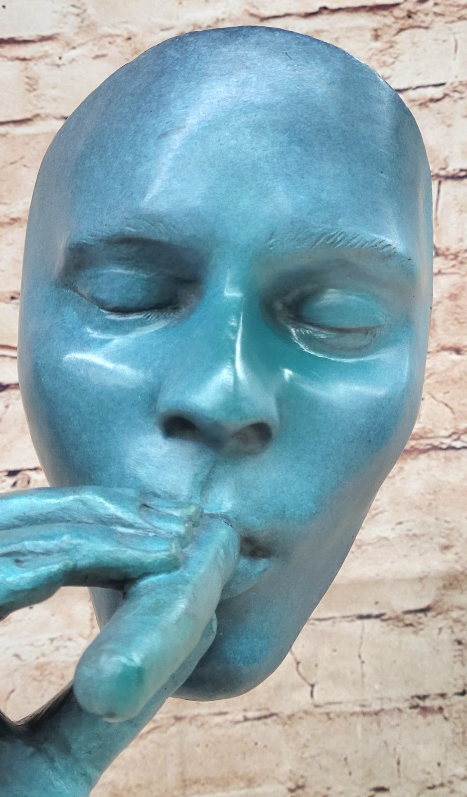 Arts & Crafts DALI Bronze, Smoking Cigar Male Match Detailed Collectible Statue