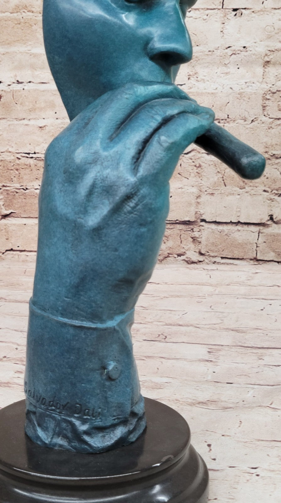 Arts & Crafts DALI Bronze, Smoking Cigar Male Match Detailed Collectible Statue