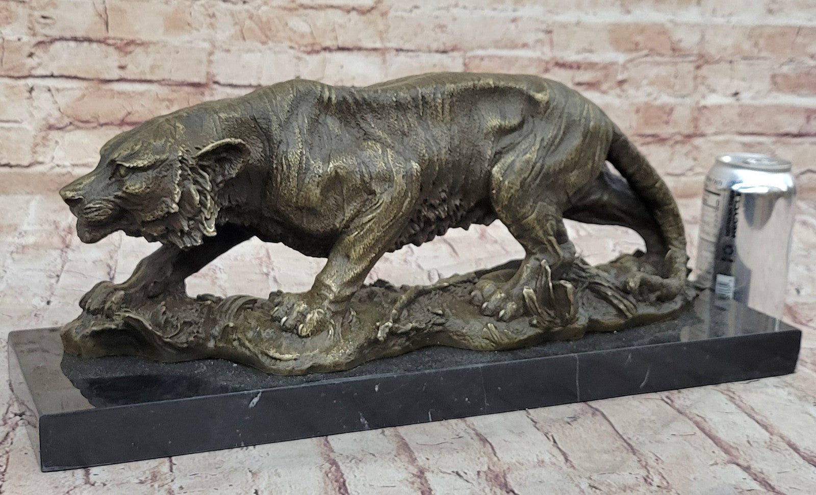 Lost wax Method Large Tiger Bronze Sculpture Museum Quality Figure Artwork