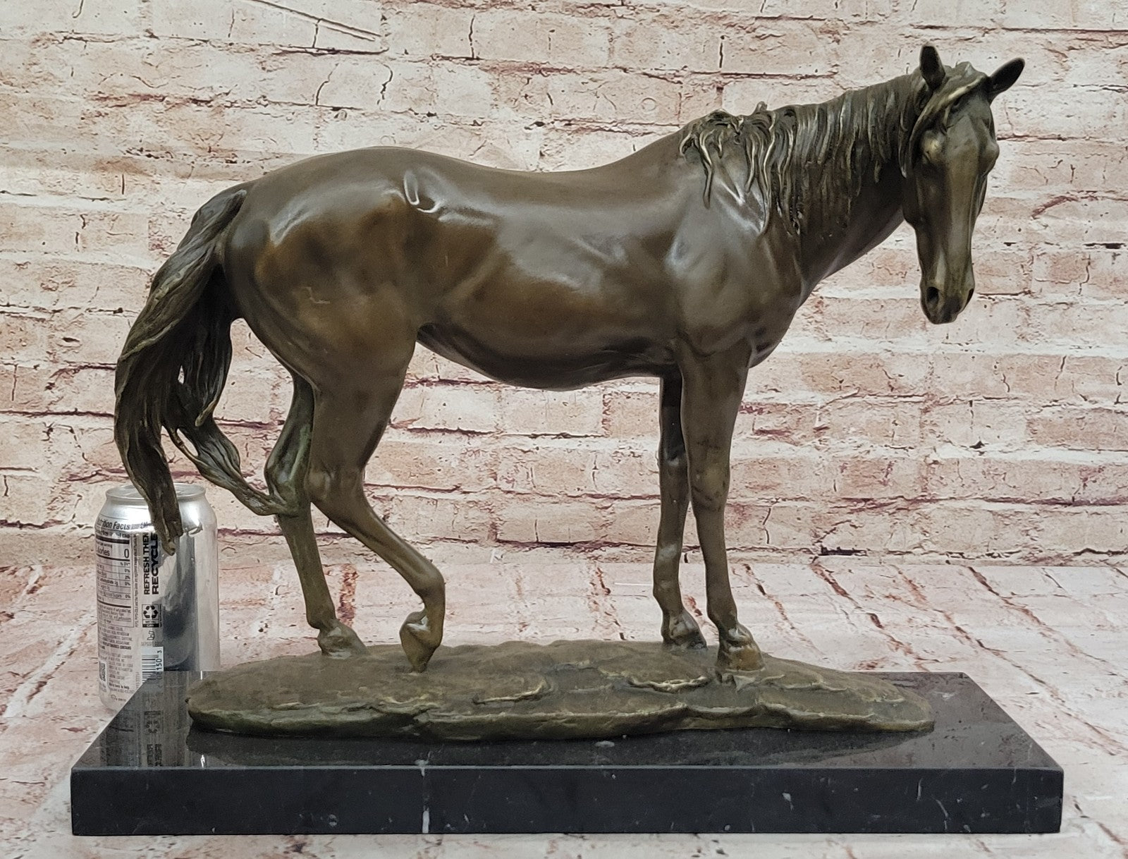 Extra Large Lean Racing Horse by Mene OTB Trophy Collectible Bronze Statue