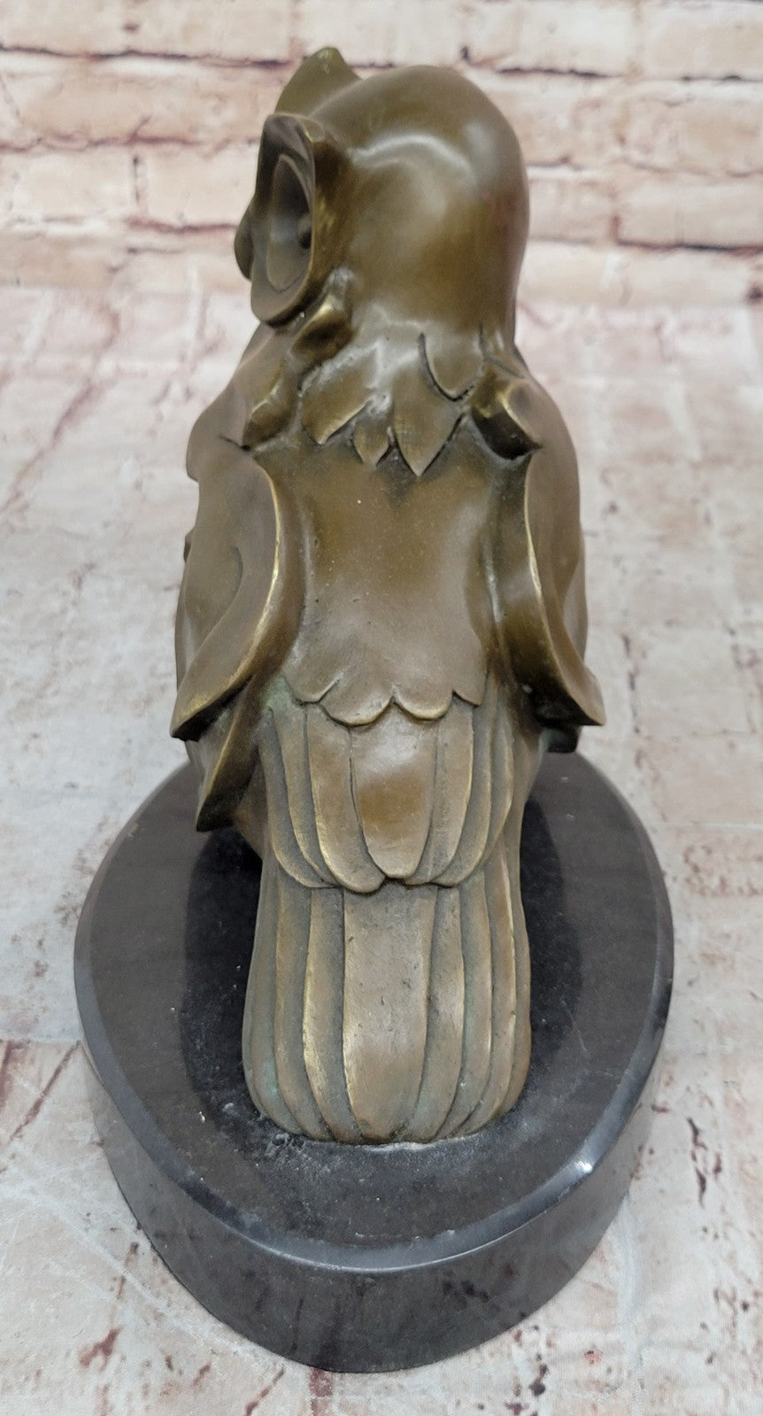 Salvador Dali Tribute Abstract Modern Art Owl Bronze Sculpture Marble Decoration