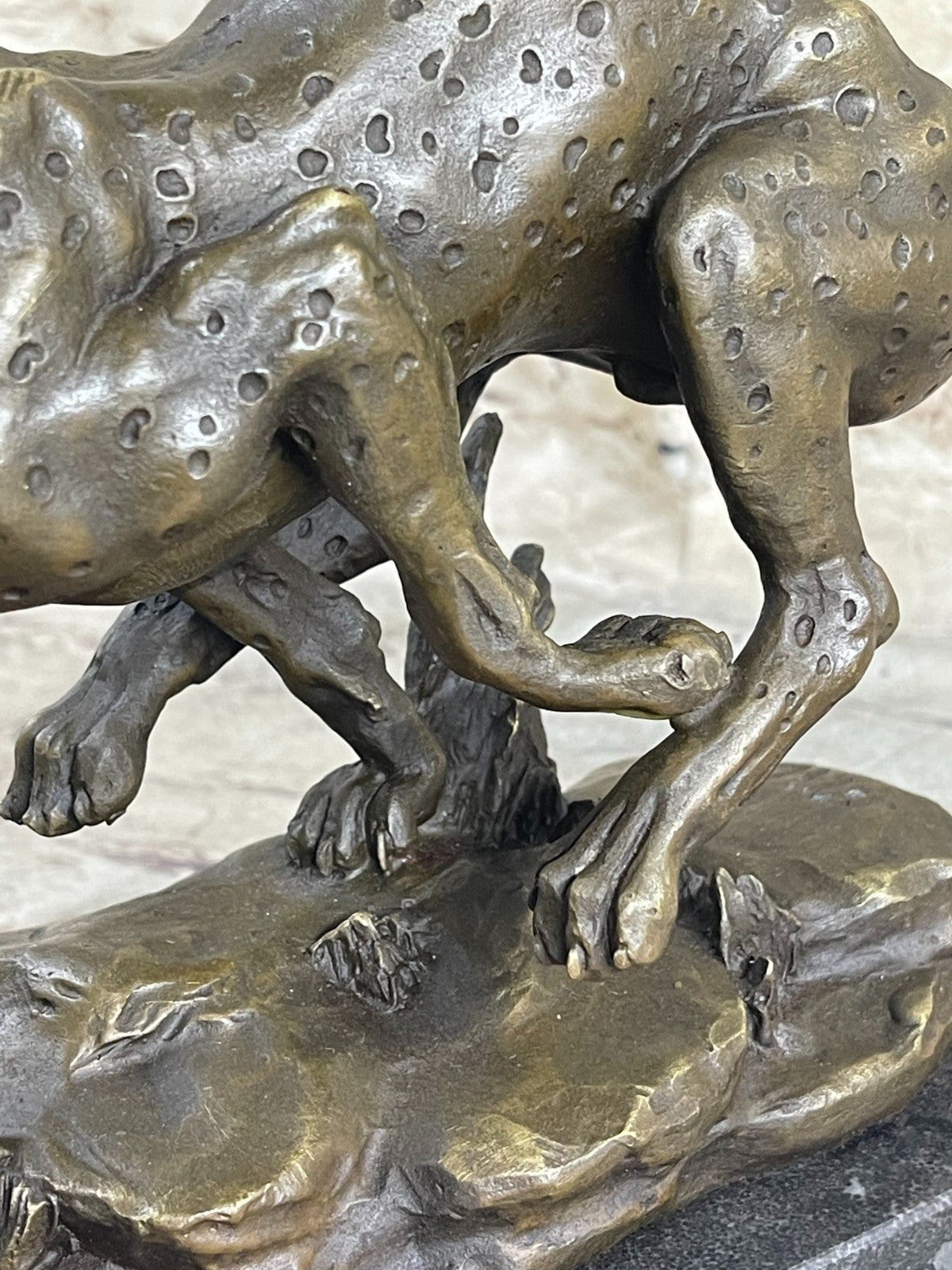 Handcrafted bronze sculpture SALE Cougar Art Lost Wax Method Artwork Sale