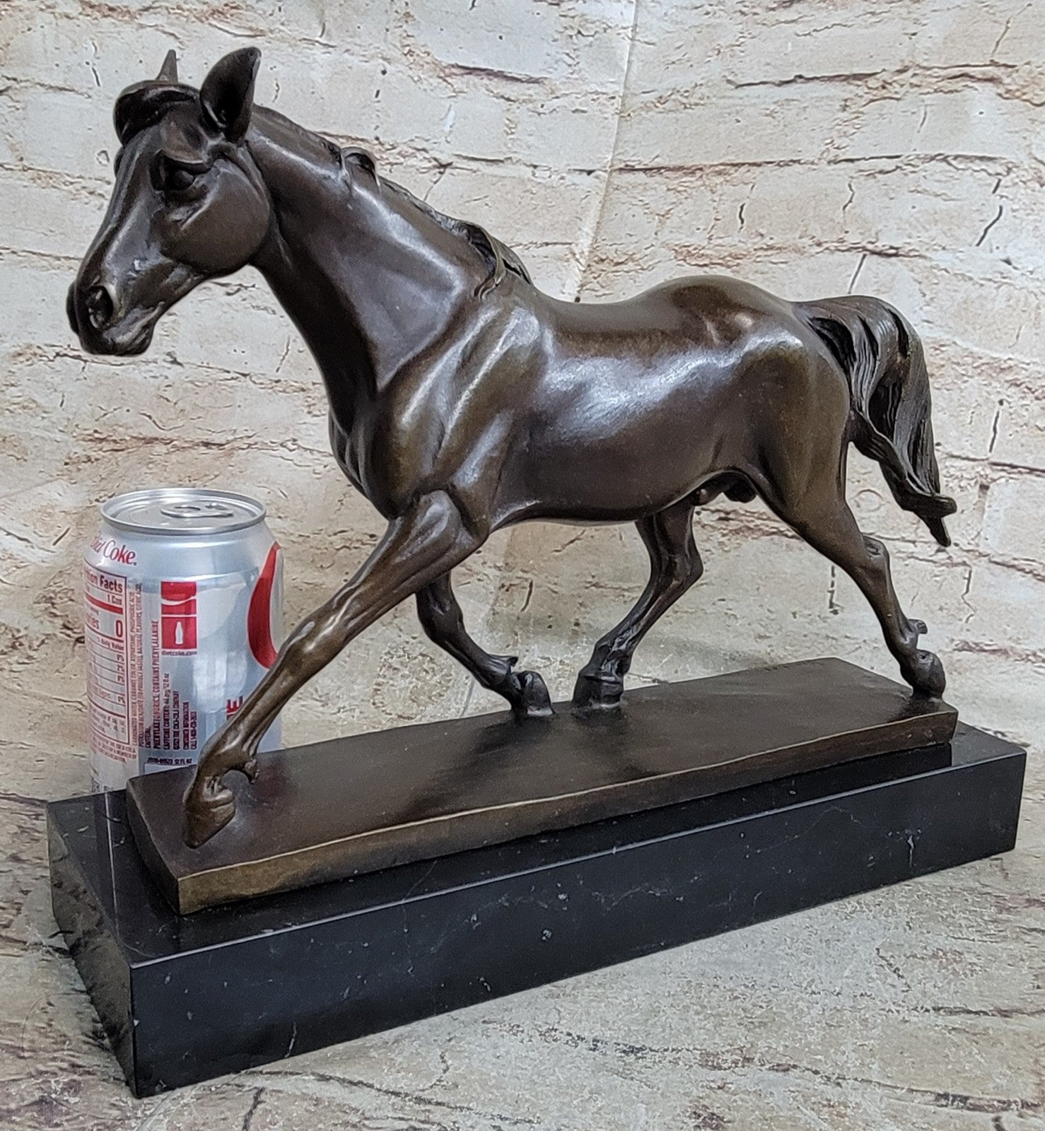 Bronze decor collectible sculpture Lost Wax SIGNED ARABIAN HORSE BRONZE SCULPTURE