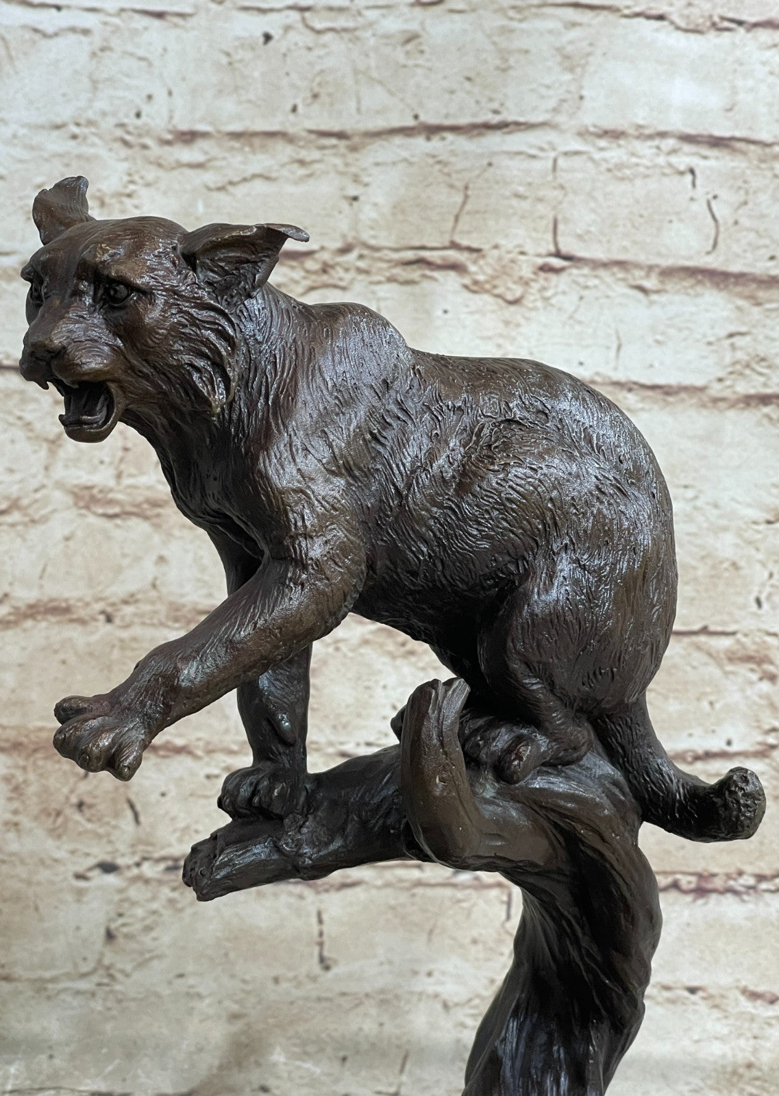 ART-DECO-BRONZE-CHEETAH-STATUE-BIG-CAT-LEOPARD-FELINE-PANTHER-LION-JAGUAR-FI