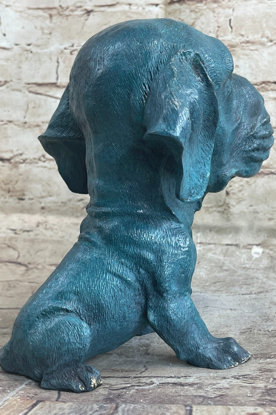 Labrador Dog Bust Bookend Bronze Home Art Statue Sculpture Breeder Kennel Gift