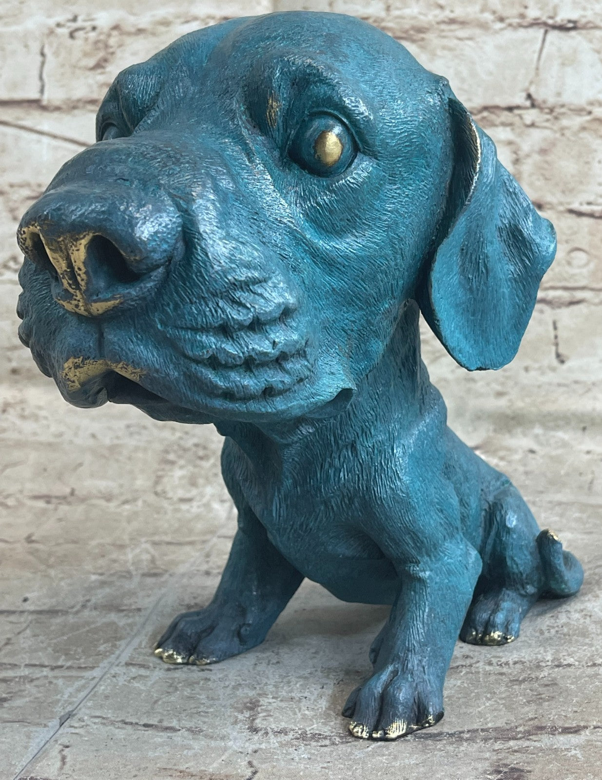 Labrador Dog Bust Bookend Bronze Home Art Statue Sculpture Breeder Kennel Gift