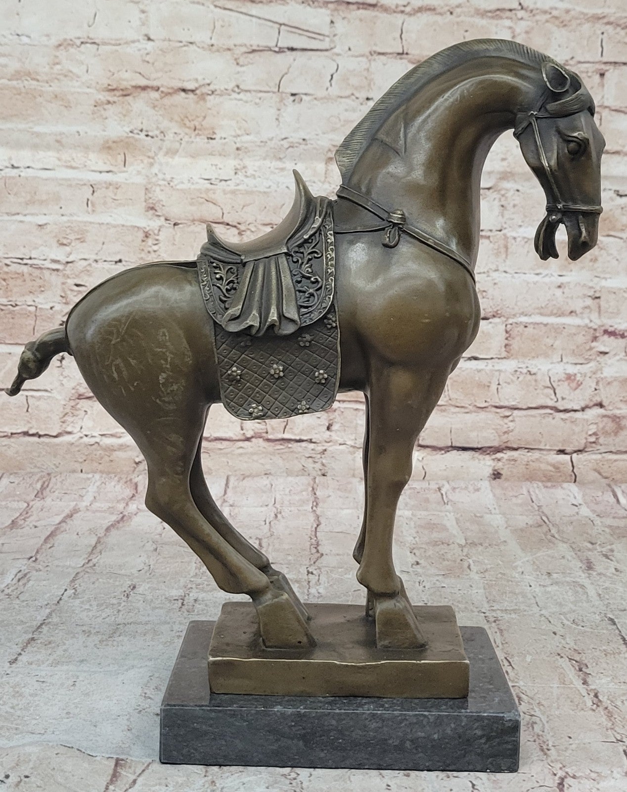 Bronze Sculpture Chinese Tang Horse Limited Signed and Numbered Statue DECO SALE