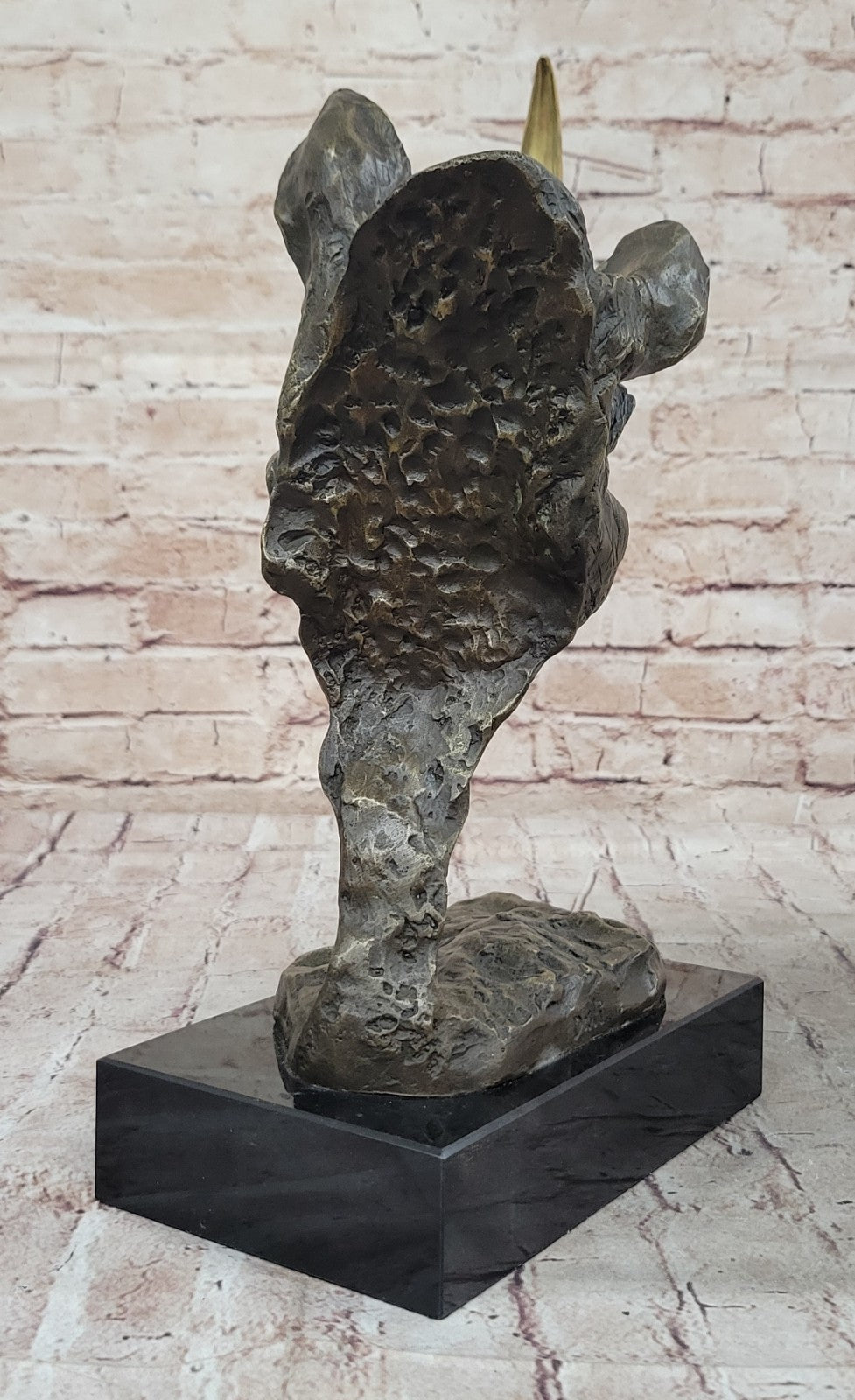 Dali Rhino Big Five Collector Safari Trophy Bronze Marble Statue Sculpture