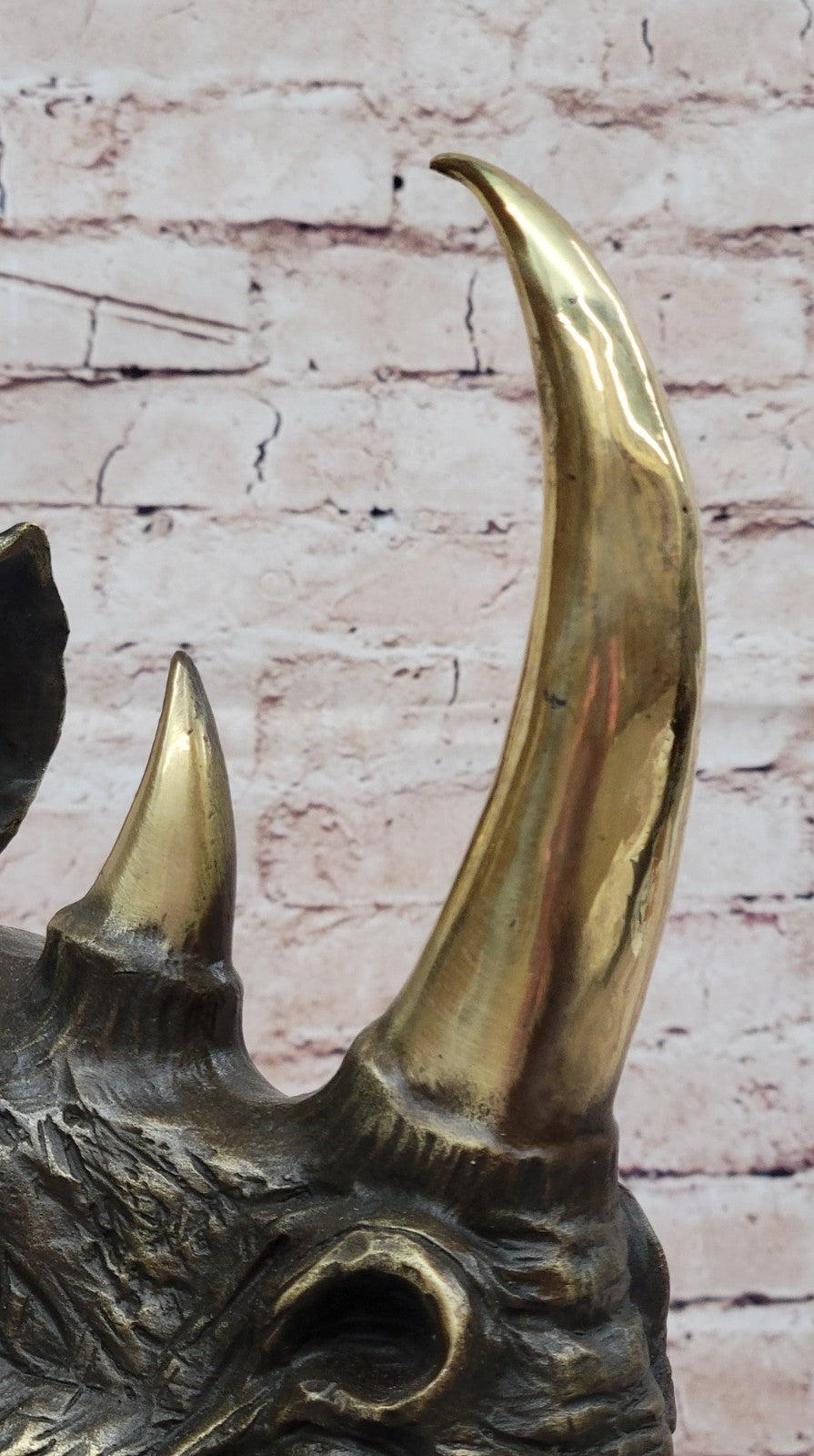 Dali Rhino Big Five Collector Safari Trophy Bronze Marble Statue Sculpture