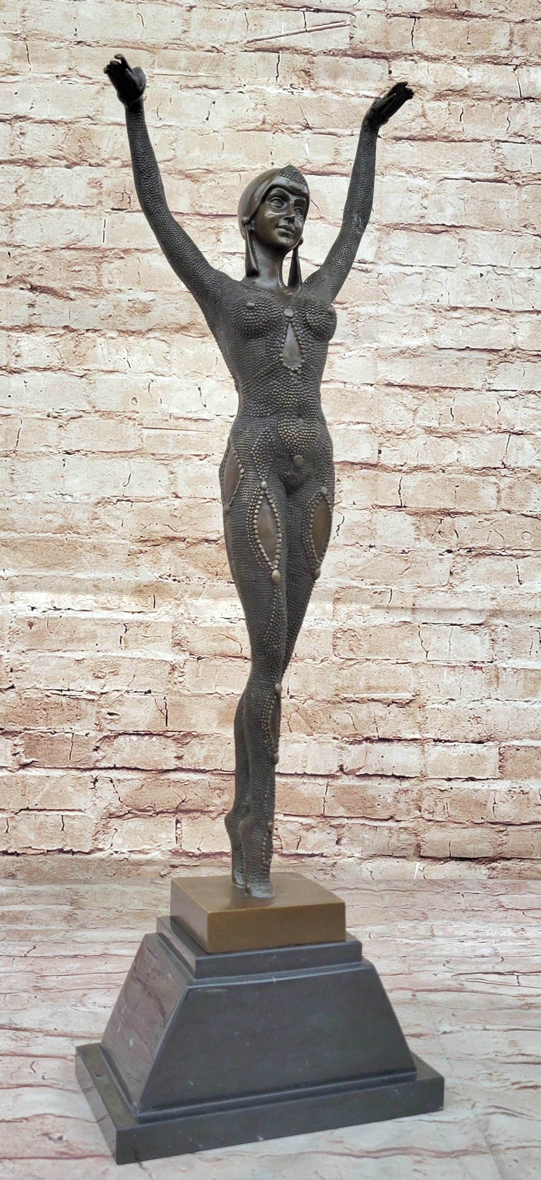 Brown Patina Starfish Dancer by Demetre Chiparus Hot Cast Classic Artwork Figure