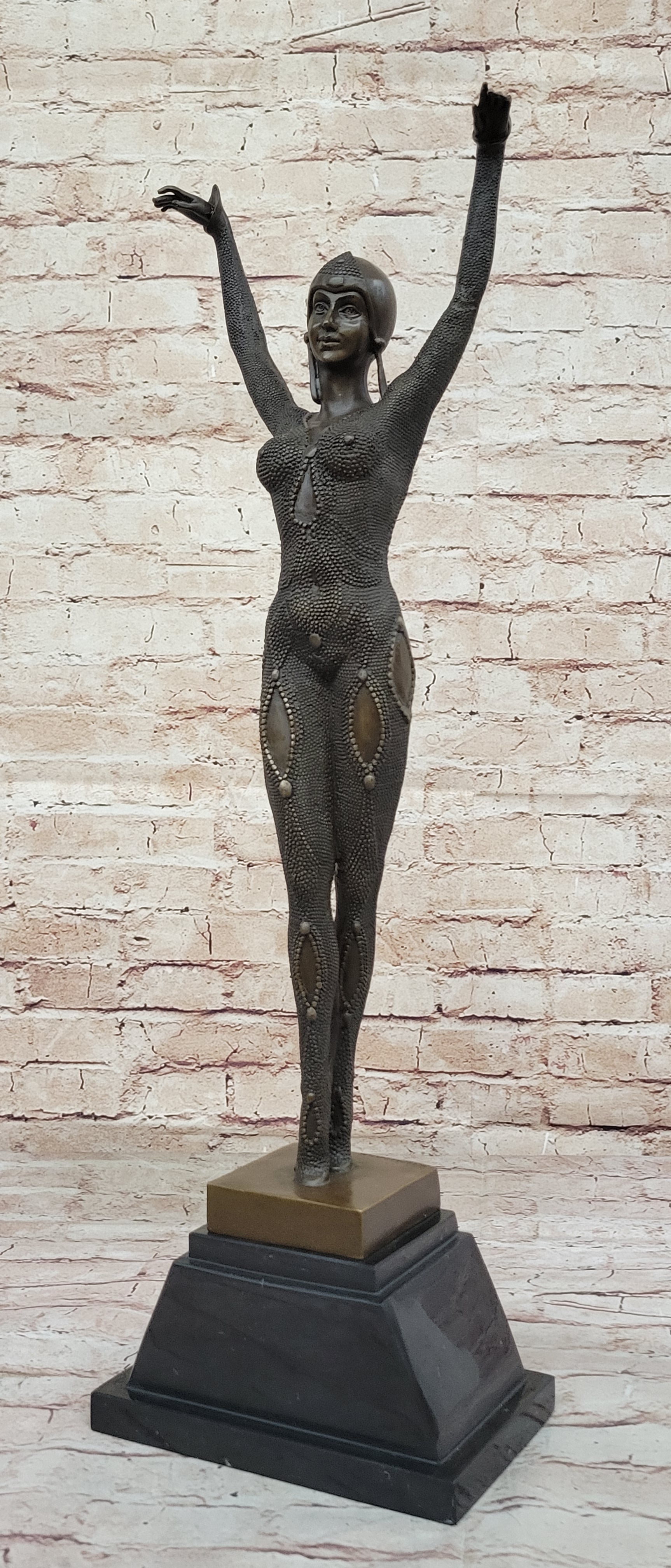 Brown Patina Starfish Dancer by Demetre Chiparus Hot Cast Classic Artwork Figure