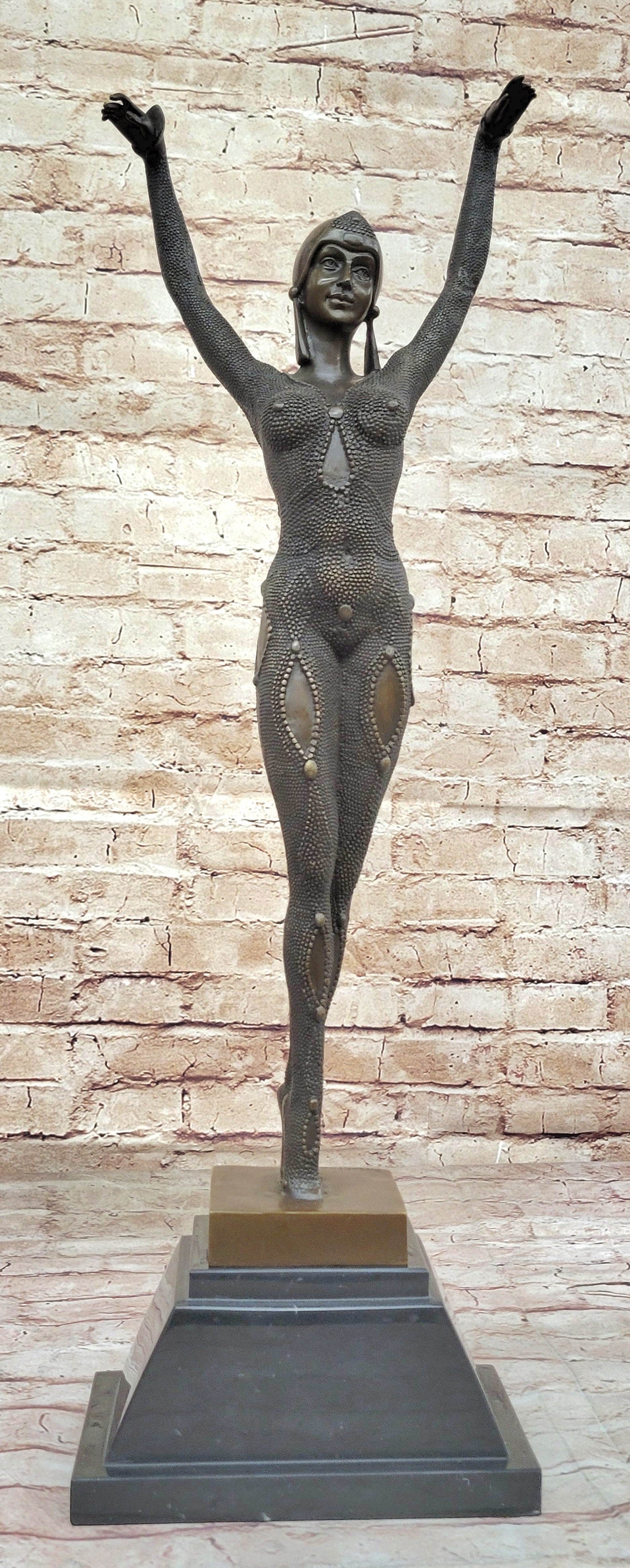 Brown Patina Starfish Dancer by Demetre Chiparus Hot Cast Classic Artwork Figure