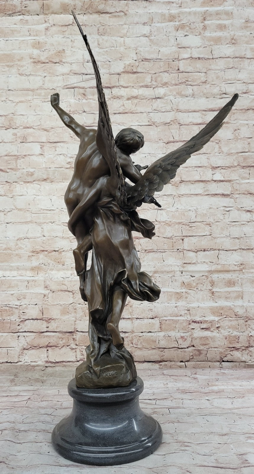 SIGNED GLORIA VICTIS BY MERCIE BRONZE SCULPTURE HOT CAST CLASSIC ARTWORK BRONZE