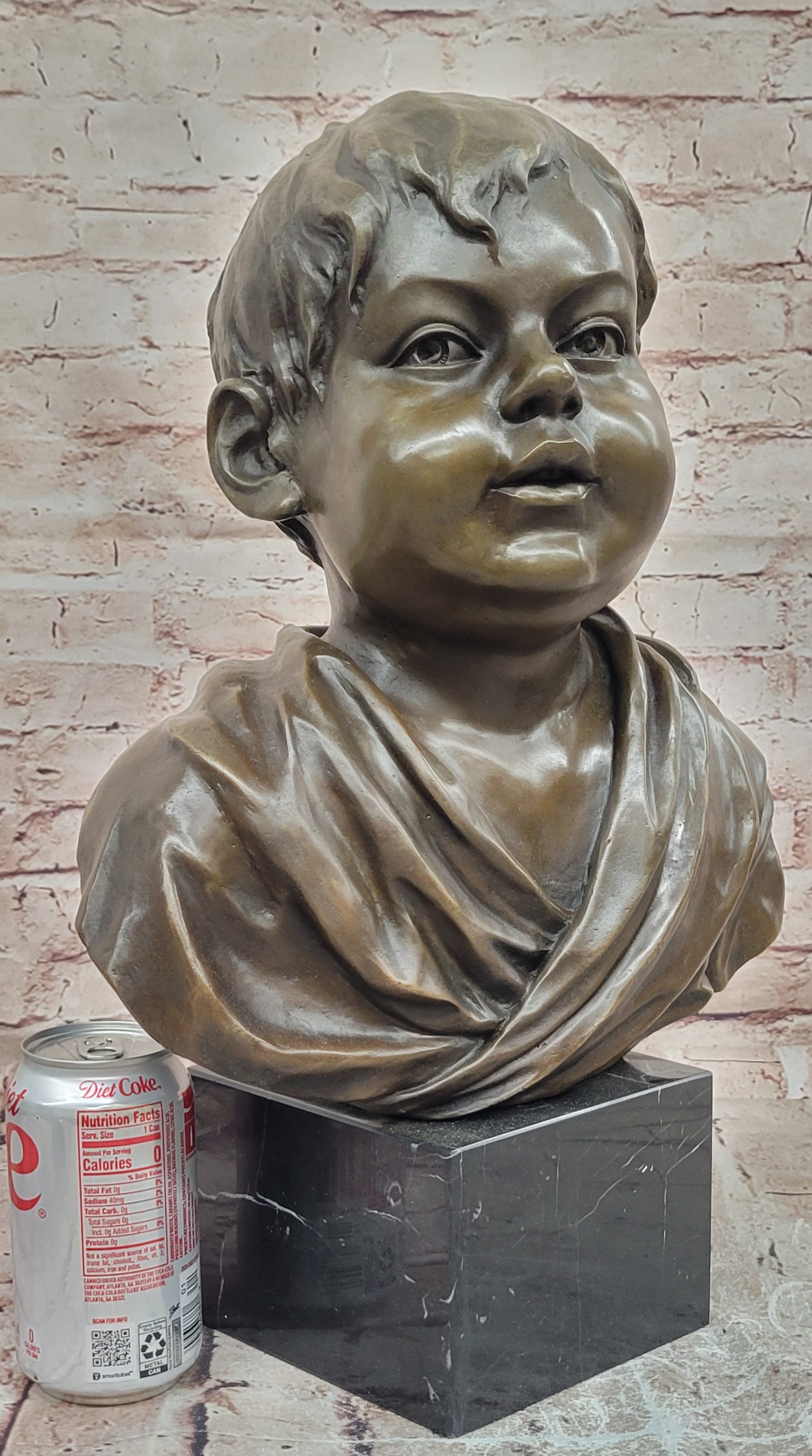 Milo Bronze Young Boy Bust Sculpture Hot Cast Gallery Artwork Figure