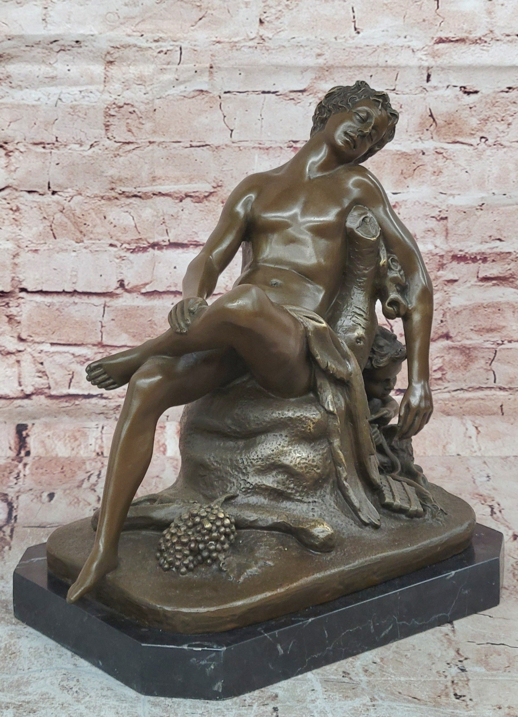 Mario Nick Bronze Saturn Statue Roman God Mythological Sculpture Art Piece Decor
