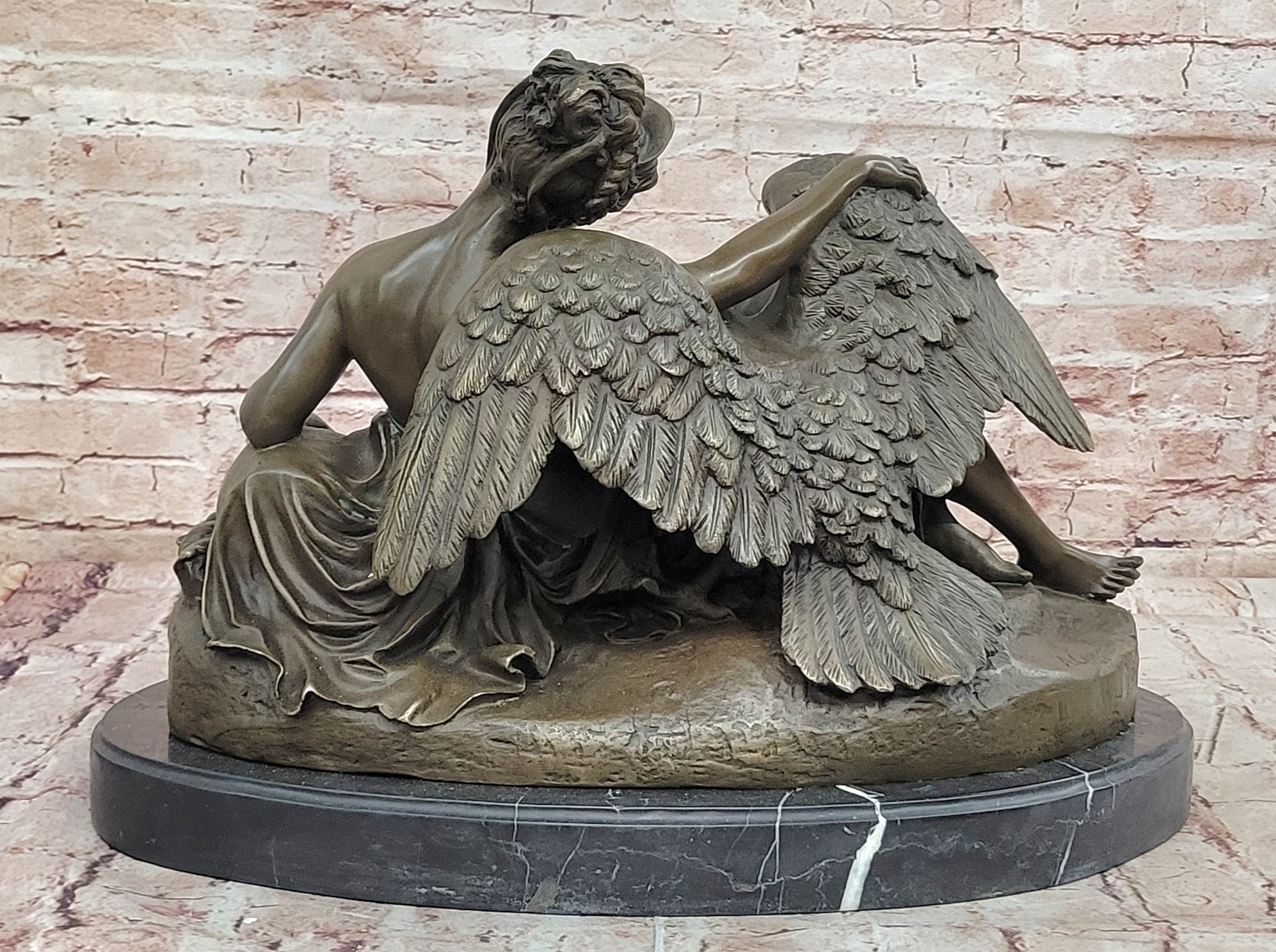 Carrier Belleuse Leda and Swan Bronze Statue Classic Mythology Artwork