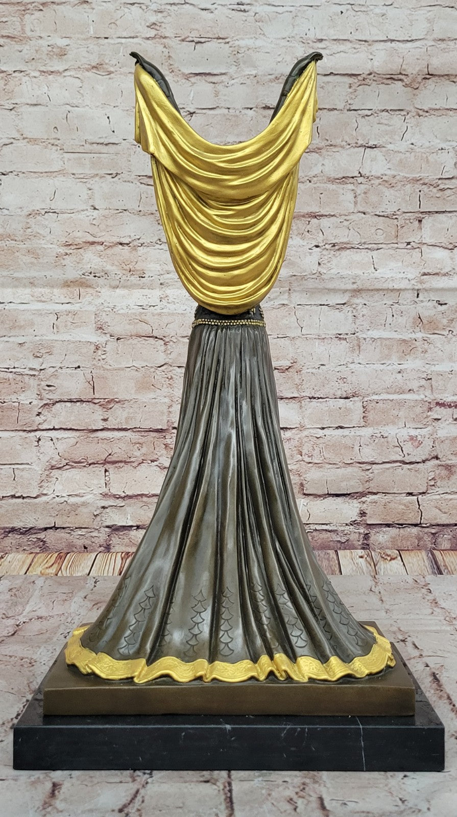 Bronze Sculpture by Chiparus Gold Patina Classic Artwork Masterpiece Design Sale