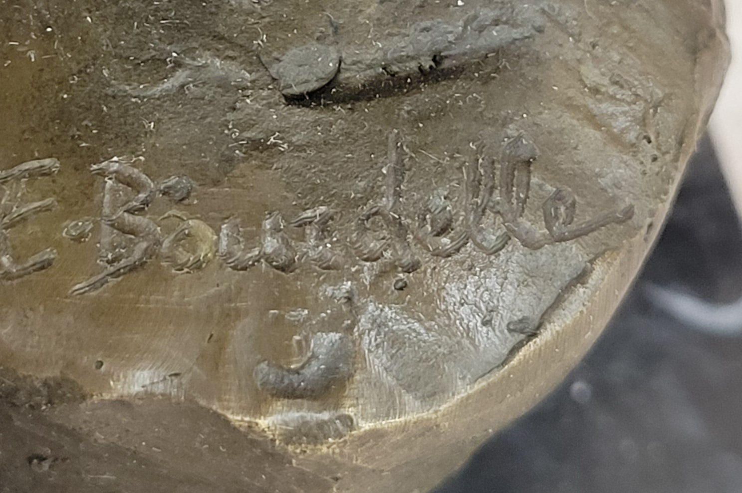 Handcrafted Bronze Sculpture – Nude Archer Standing on Rock with Bow