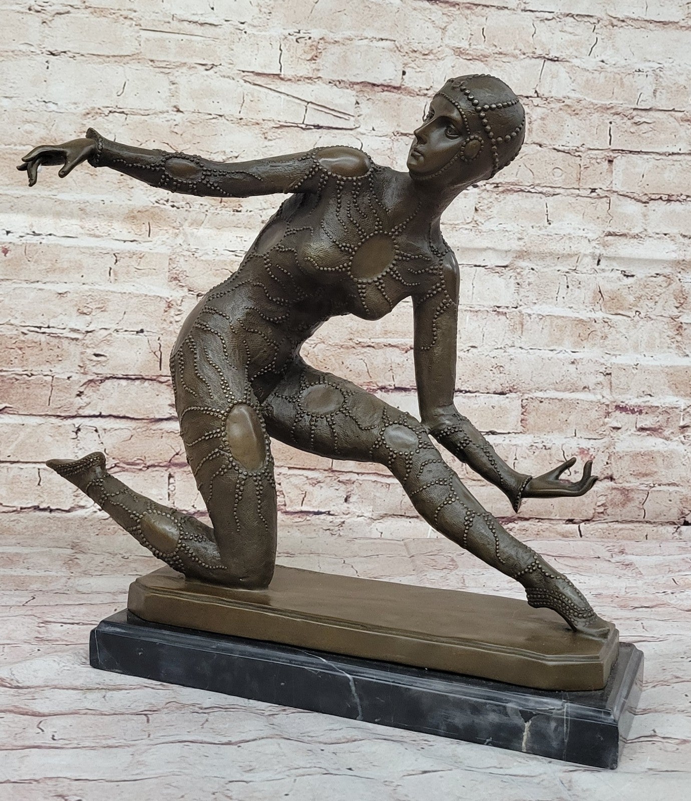 Demetre Chiparus Bronze Sculpture Dancer Figure-Art Deco Style Reproduction