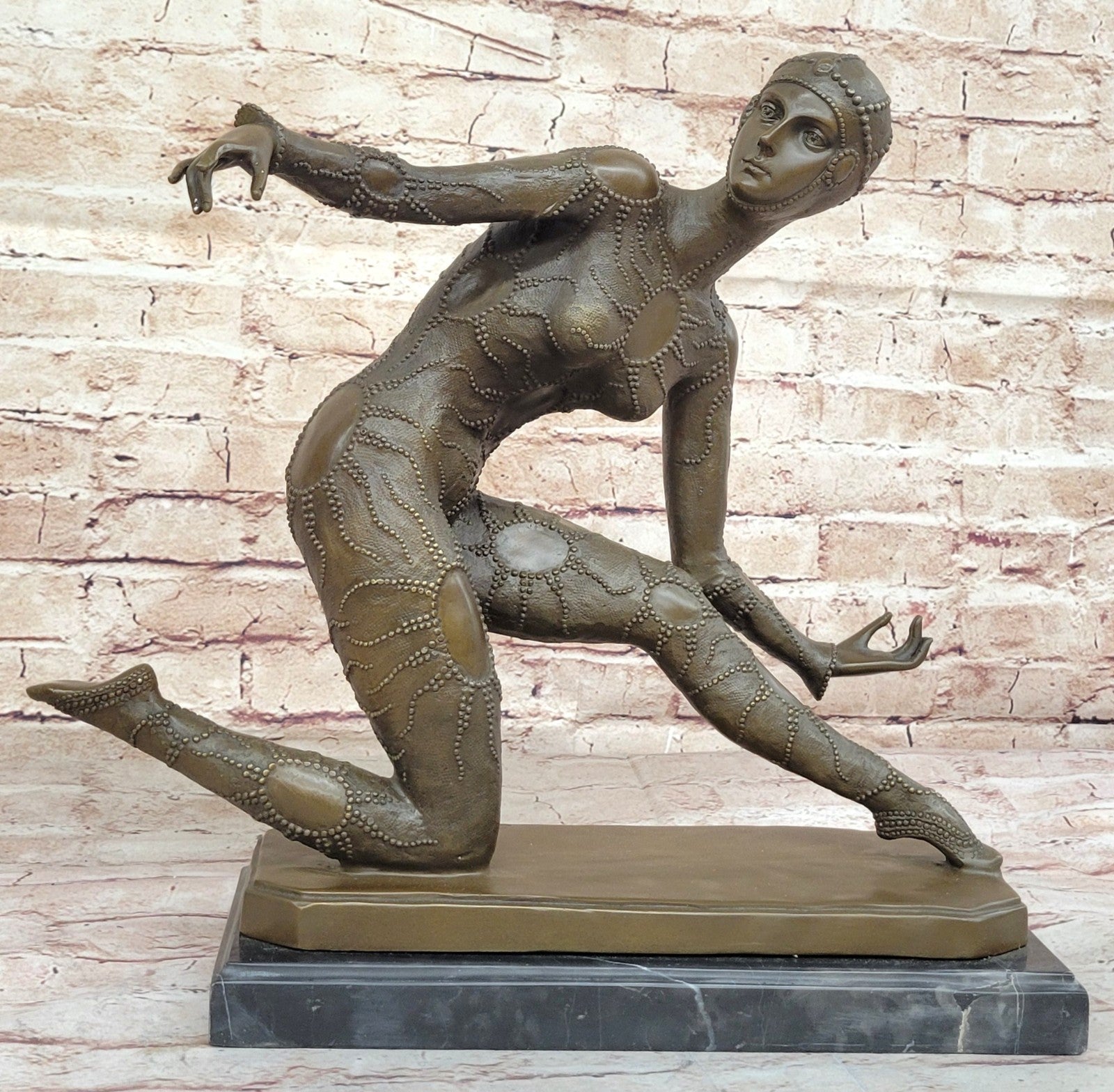 Demetre Chiparus Bronze Sculpture Dancer Figure-Art Deco Style Reproduction
