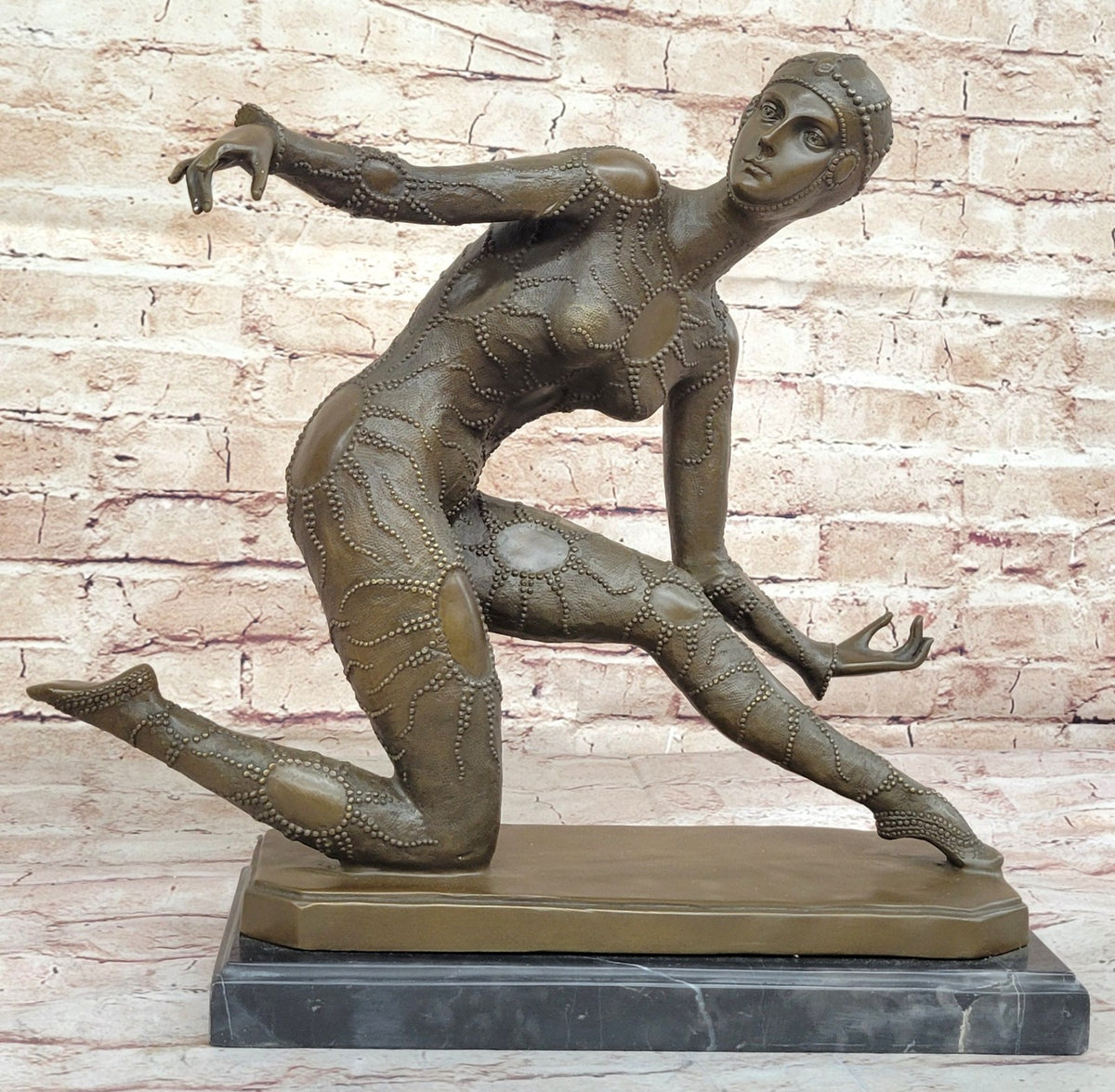 Demetre Chiparus Bronze Sculpture Dancer Figure-Art Deco Style Reproduction