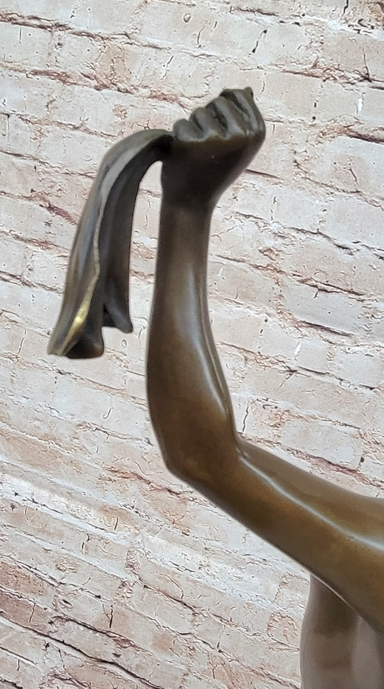 NAKED SEA GODDESS BRONZE SCULPTURE STATUE MARBLE BASE FIGURINE ART FIGURE SALE