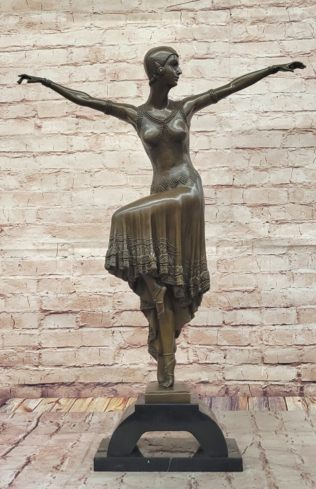 Handcrafted Detailed Museum Quality Classic Chiparus Dancer Collectible Statue