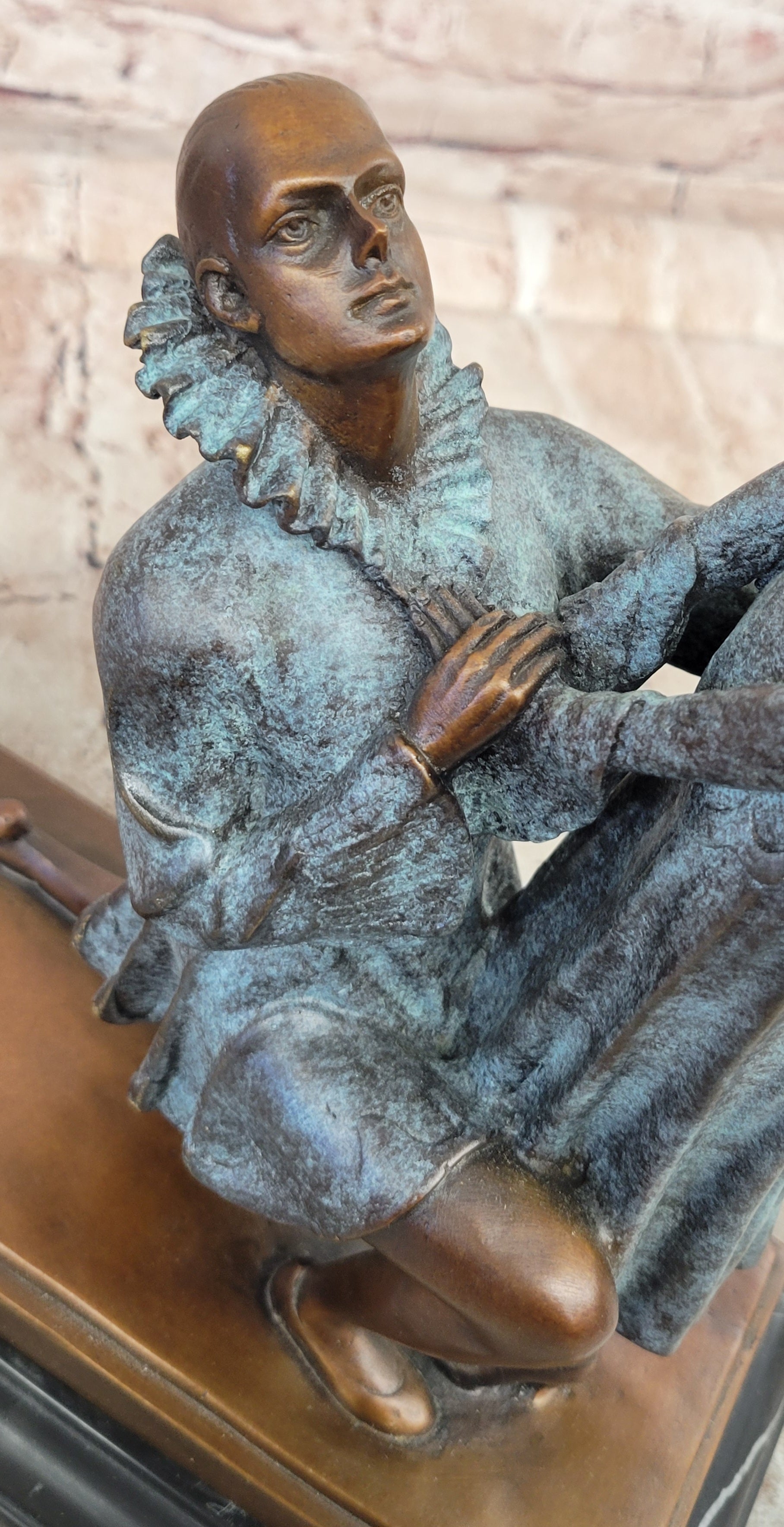 Art Deco Bronze Couple Sculpture After Chiparus Signed Romantic Statue Art