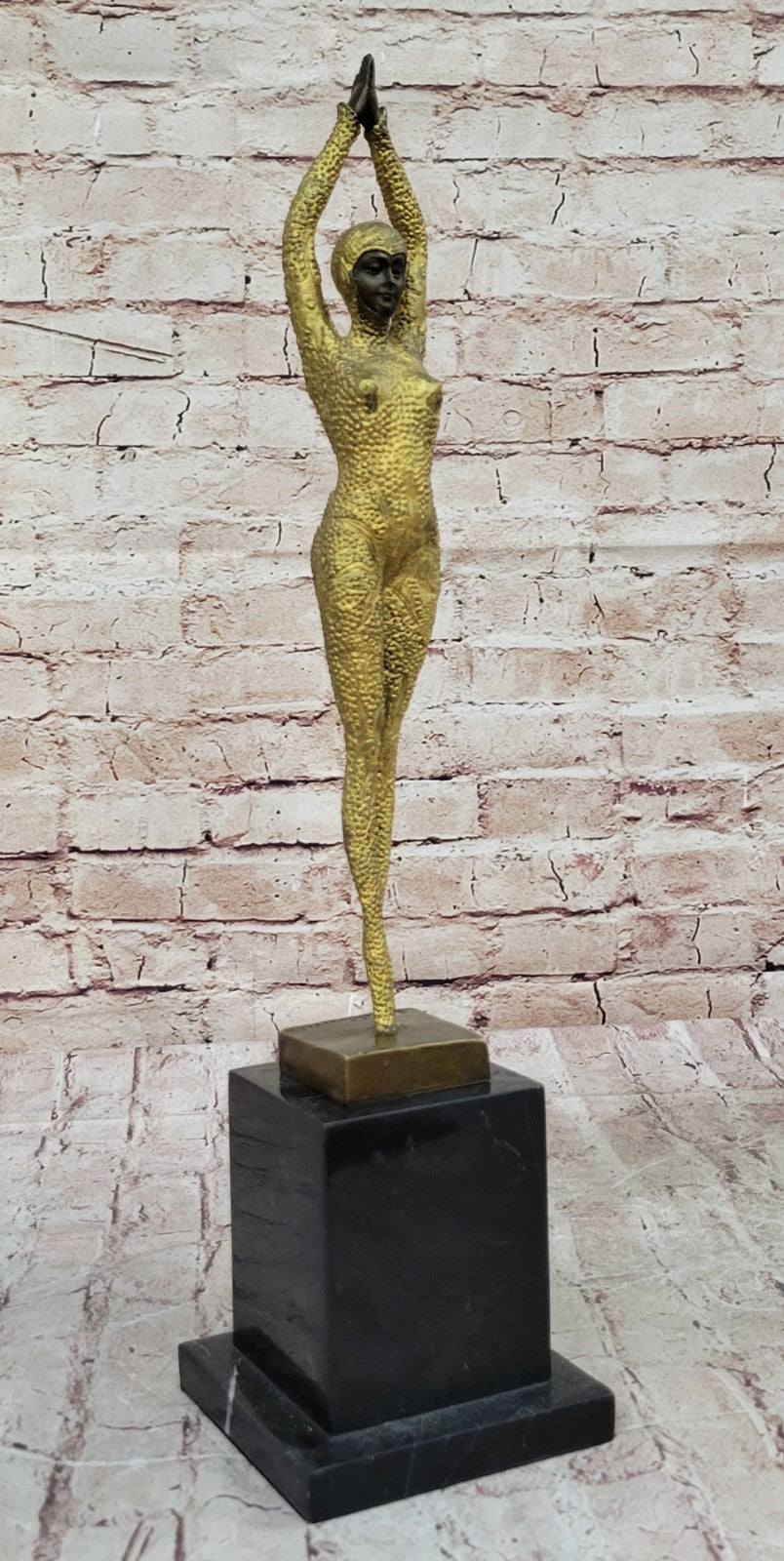 CHIPARUS SOLID BRONZE SCULPTURE. ABSTRACT ART DECO NOUVEAU FIGURE HOME DECOR