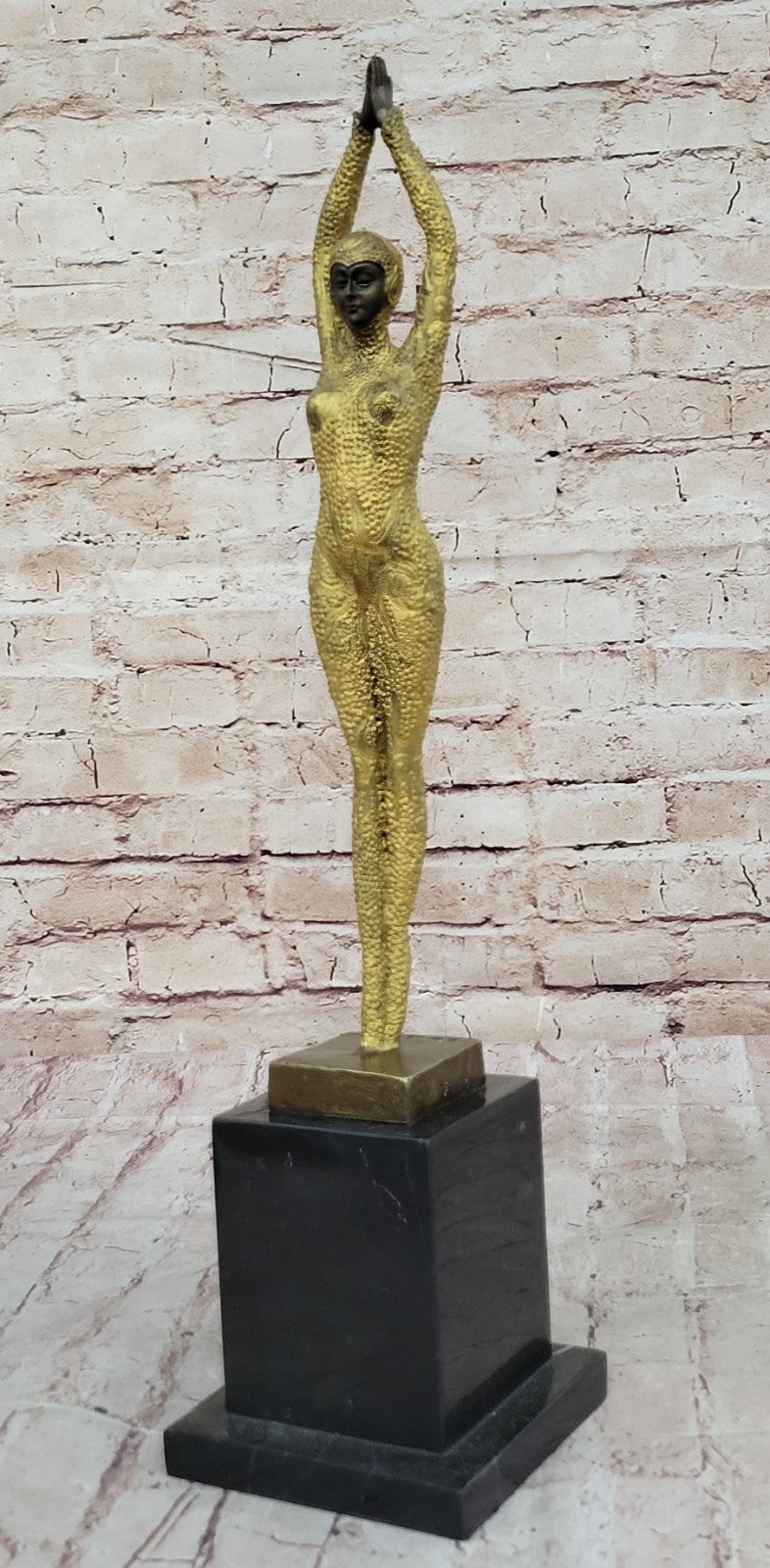 CHIPARUS SOLID BRONZE SCULPTURE. ABSTRACT ART DECO NOUVEAU FIGURE HOME DECOR