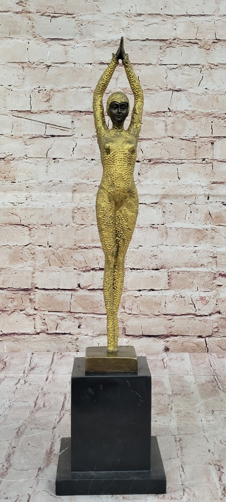 CHIPARUS SOLID BRONZE SCULPTURE. ABSTRACT ART DECO NOUVEAU FIGURE HOME DECOR