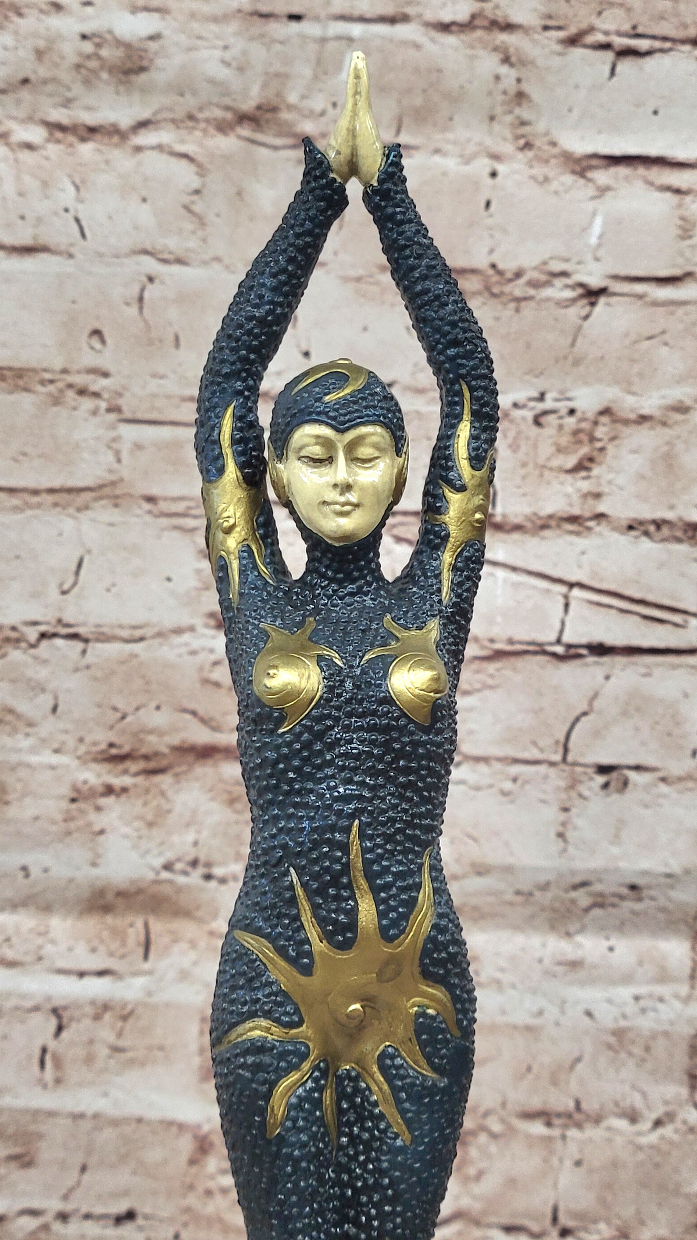 Bronze Art Deco Egyptian Dancer by Chiparus Hot Cast Collectible Starfish Figurine