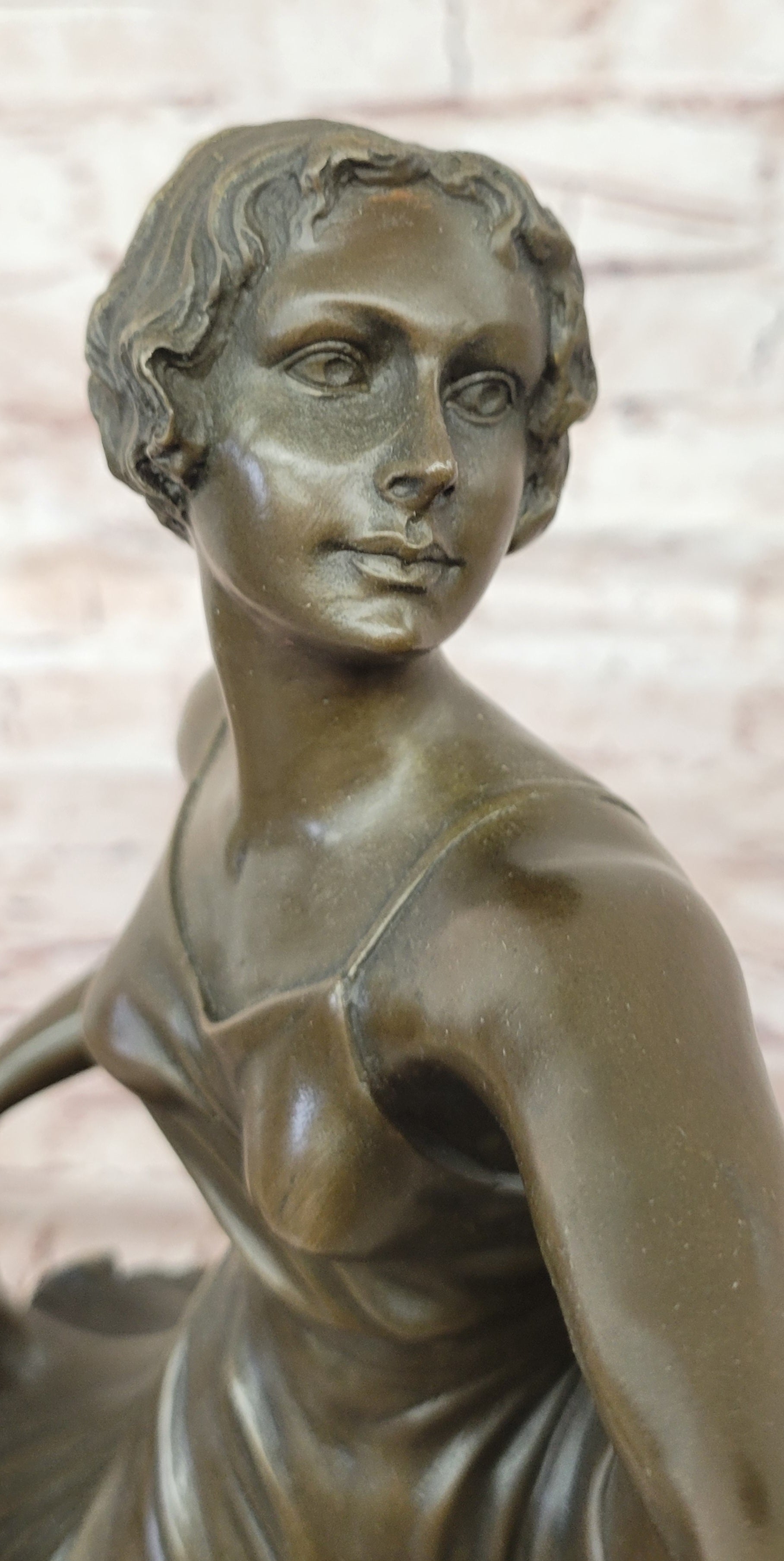 Art Deco Bronze Ballerina Statue Bruno Zach Female Dance Sculpture Art