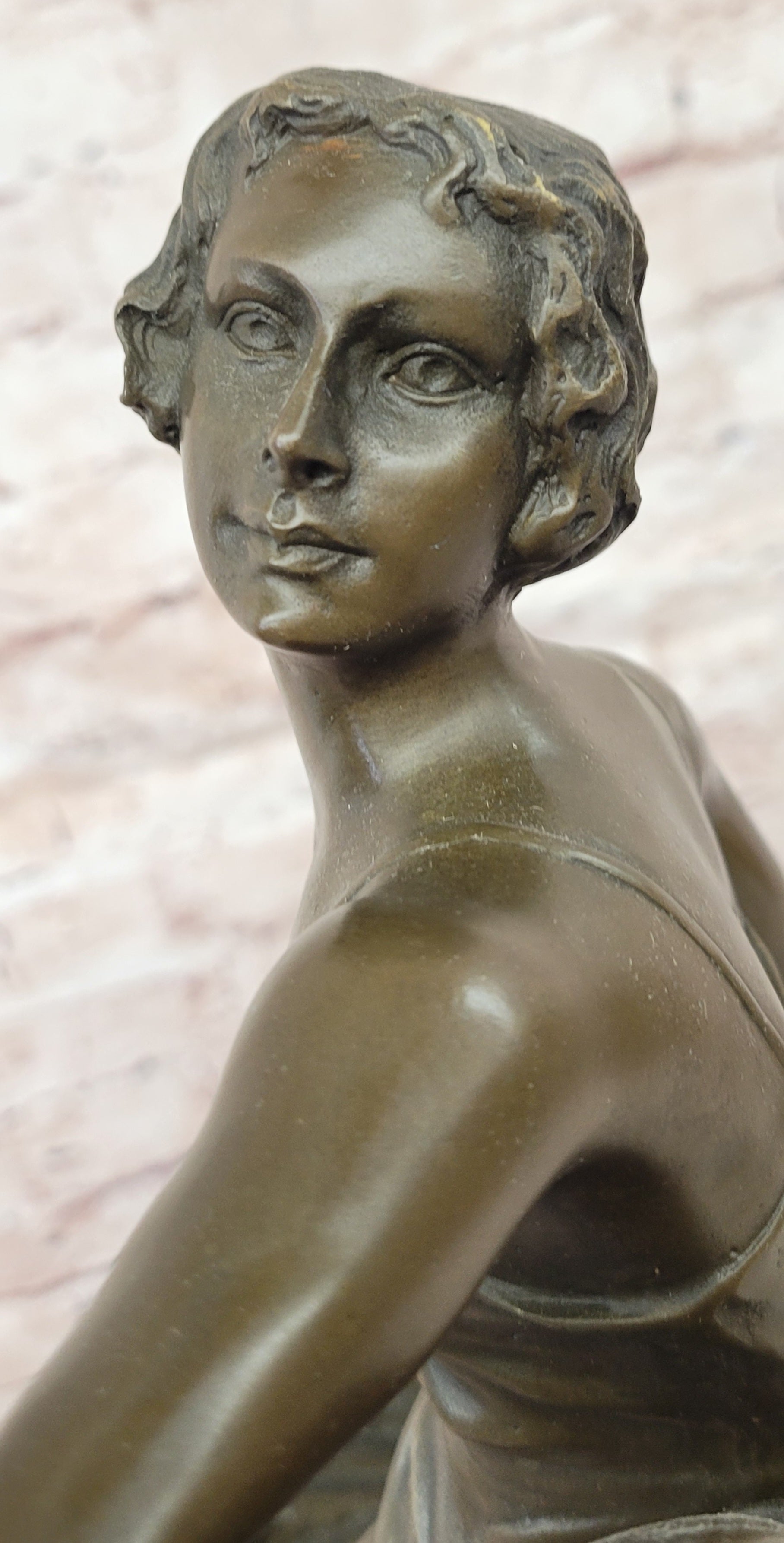 Art Deco Bronze Ballerina Statue Bruno Zach Female Dance Sculpture Art