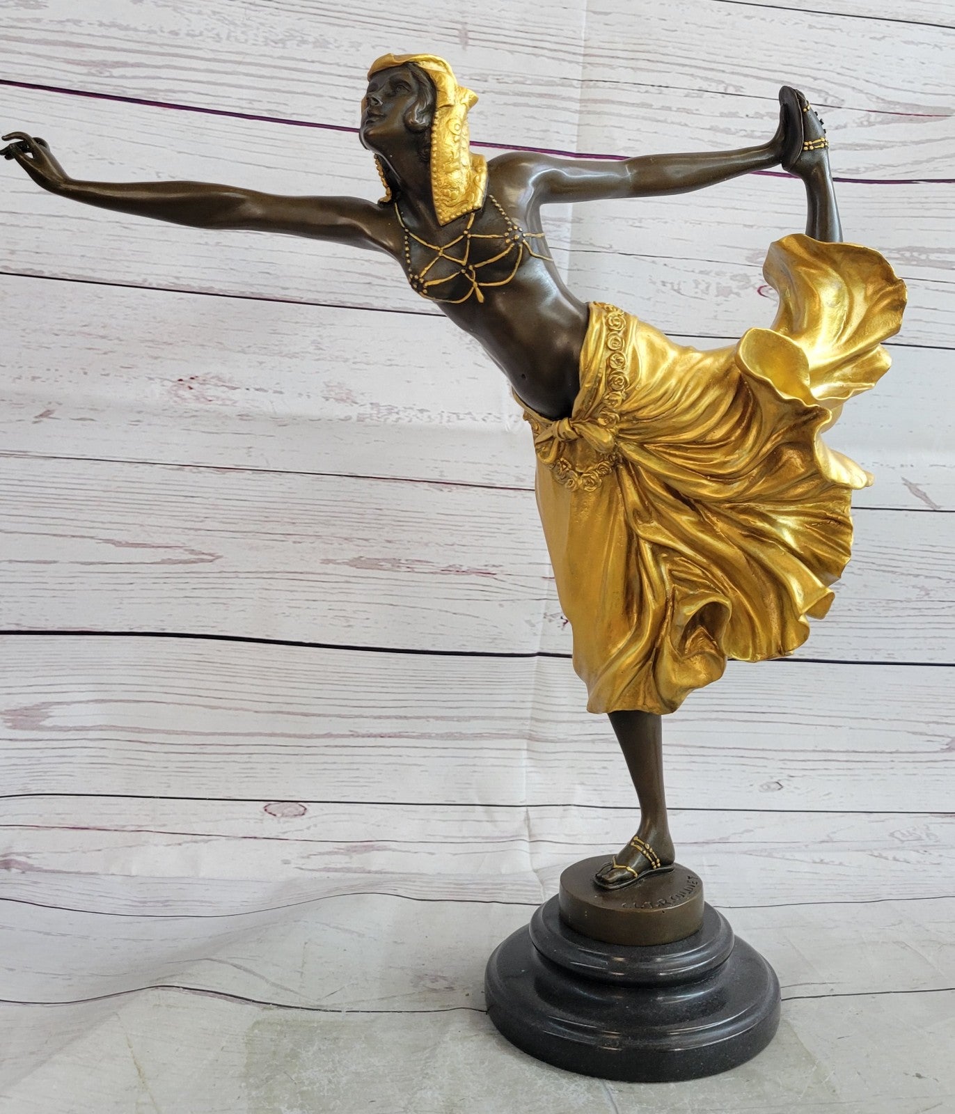 Art Deco/Nouveau Gypsy Dancer Museum Quality Classic Artwork by Colinet Statue