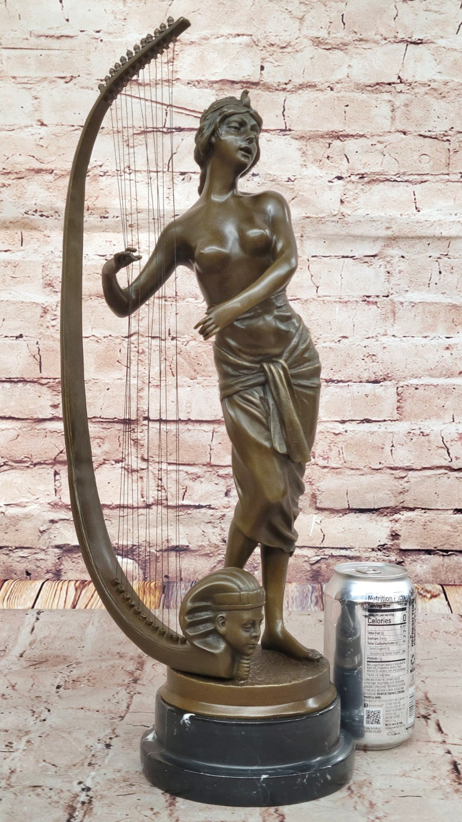 Art Deco Bronze Musician Statue - Detailed Collectible Masterpiece Artwork