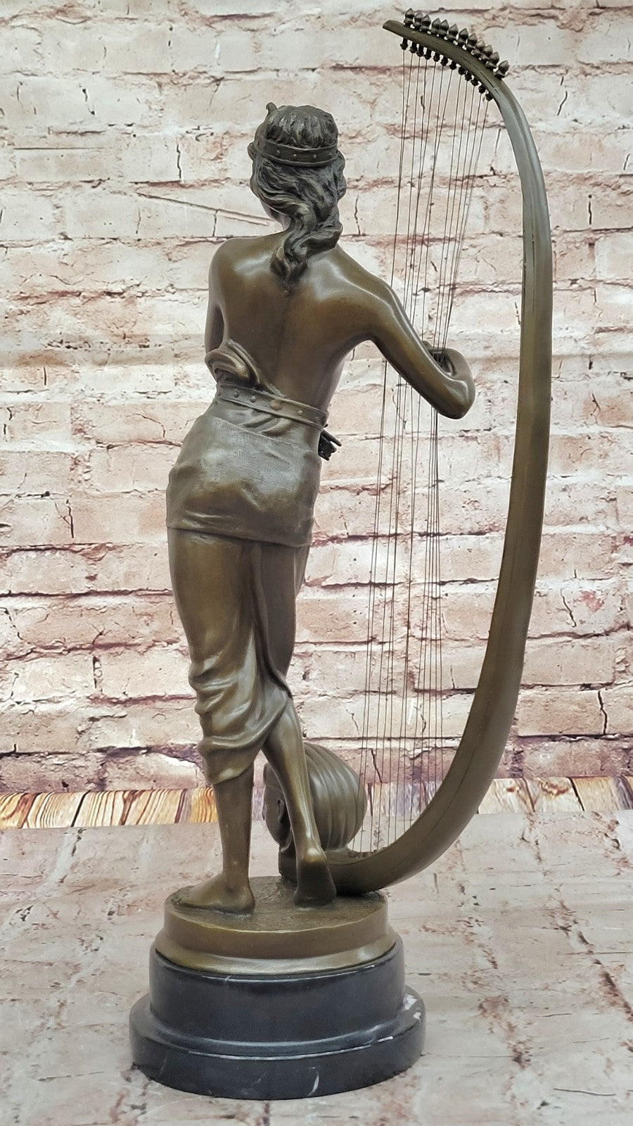 Art Deco Bronze Musician Statue - Detailed Collectible Masterpiece Artwork