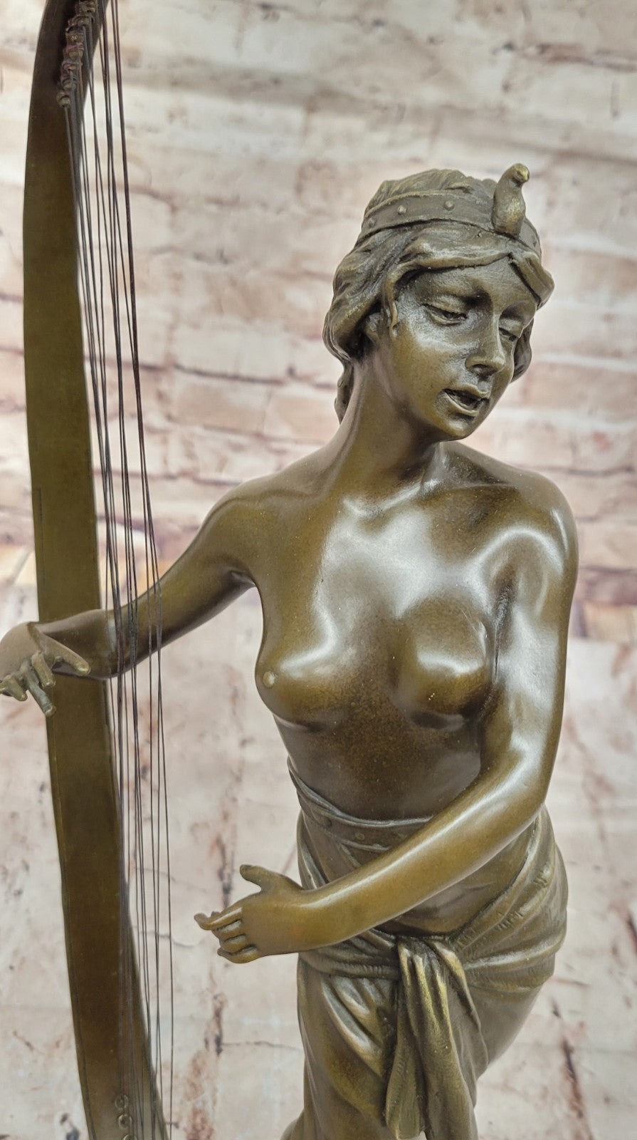 Art Deco Bronze Musician Statue - Detailed Collectible Masterpiece Artwork