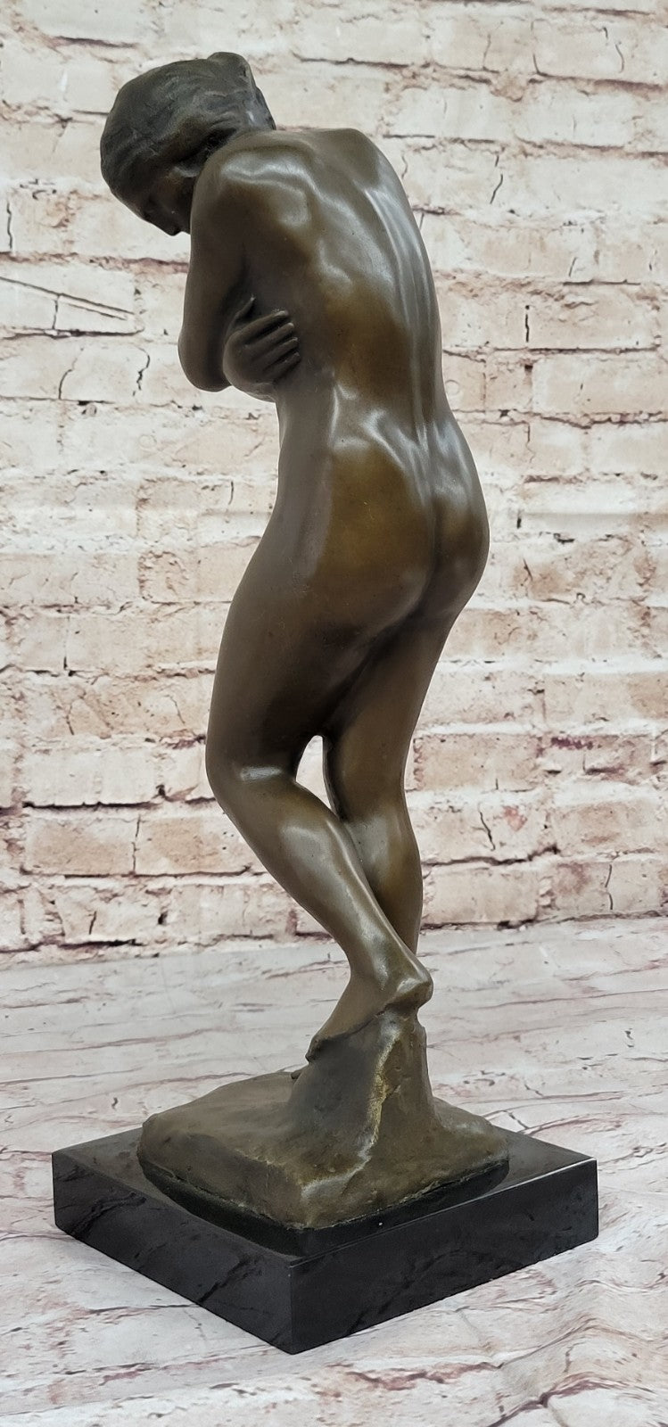 EVE by RODIN" from GATES OF HELL STATUE SCULPTURE 100% Pure BRONZE New ADAM AR