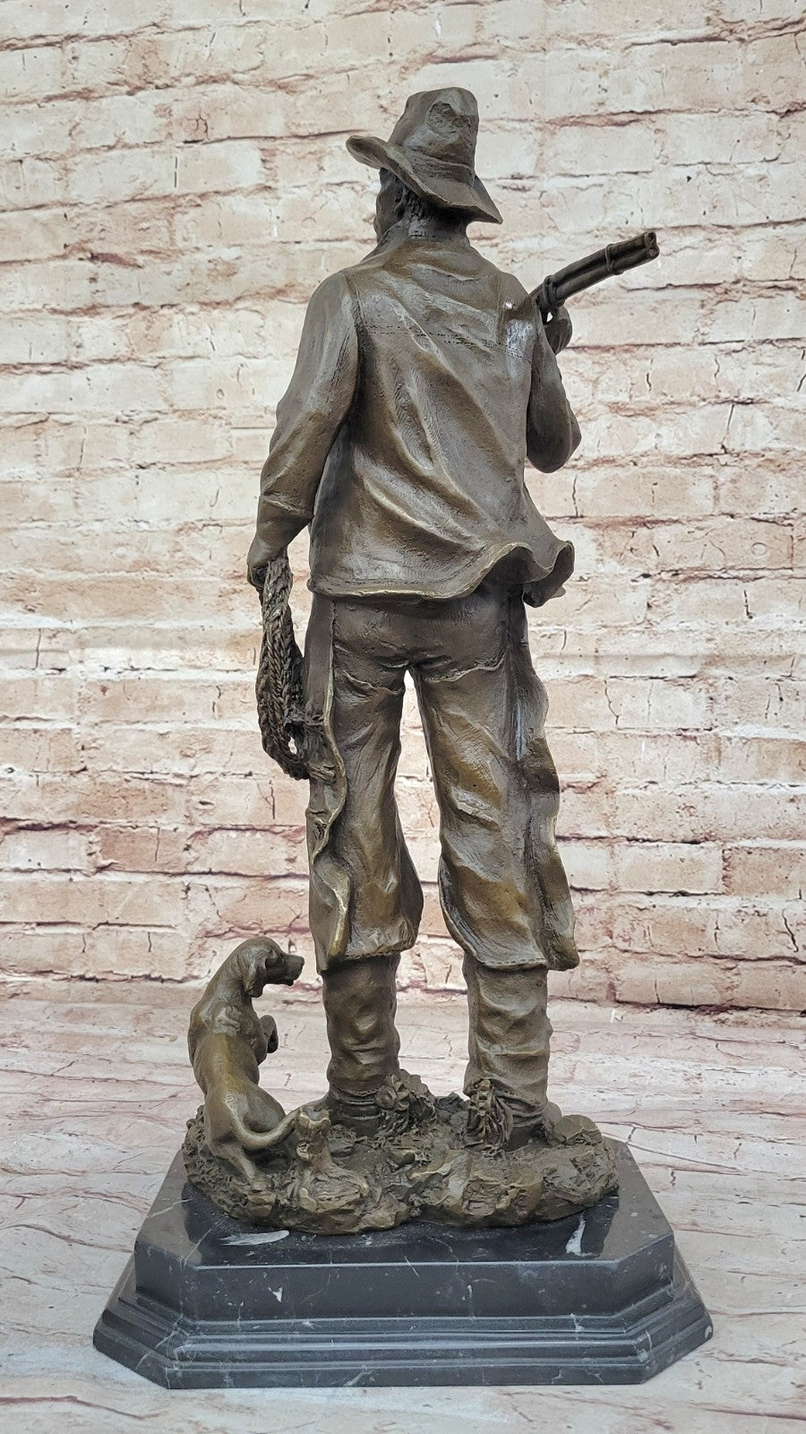 Milo “Cowboy with Gun and Dog” – Original Bronze Western Sculpture