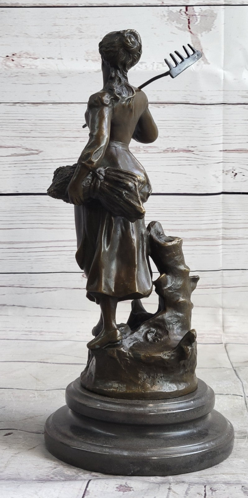 HAND MADE BRONZE Home Art Deco Nouveau LA DANSE DU VIN Signé DESMEURE -
