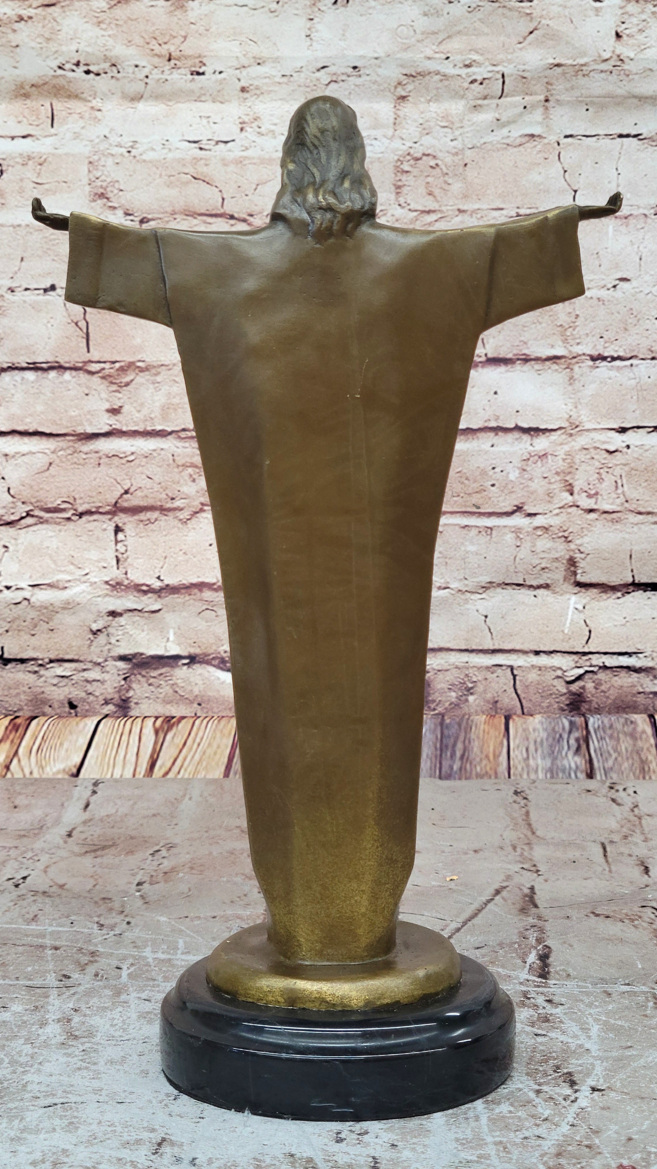 Jesus Opens His Hands Bronze Statue Hot Cast Handcrafted Figurine