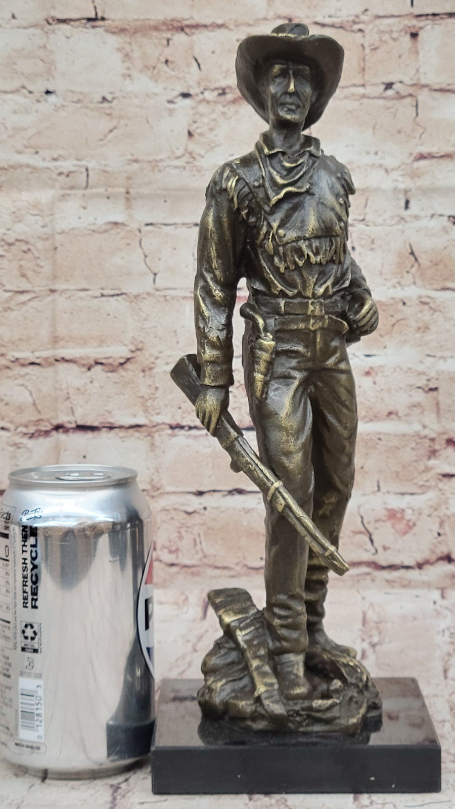 Doc Holiday with Riffle Gun Cocked Bronze Lost Wax Masterpiece Statue Deal