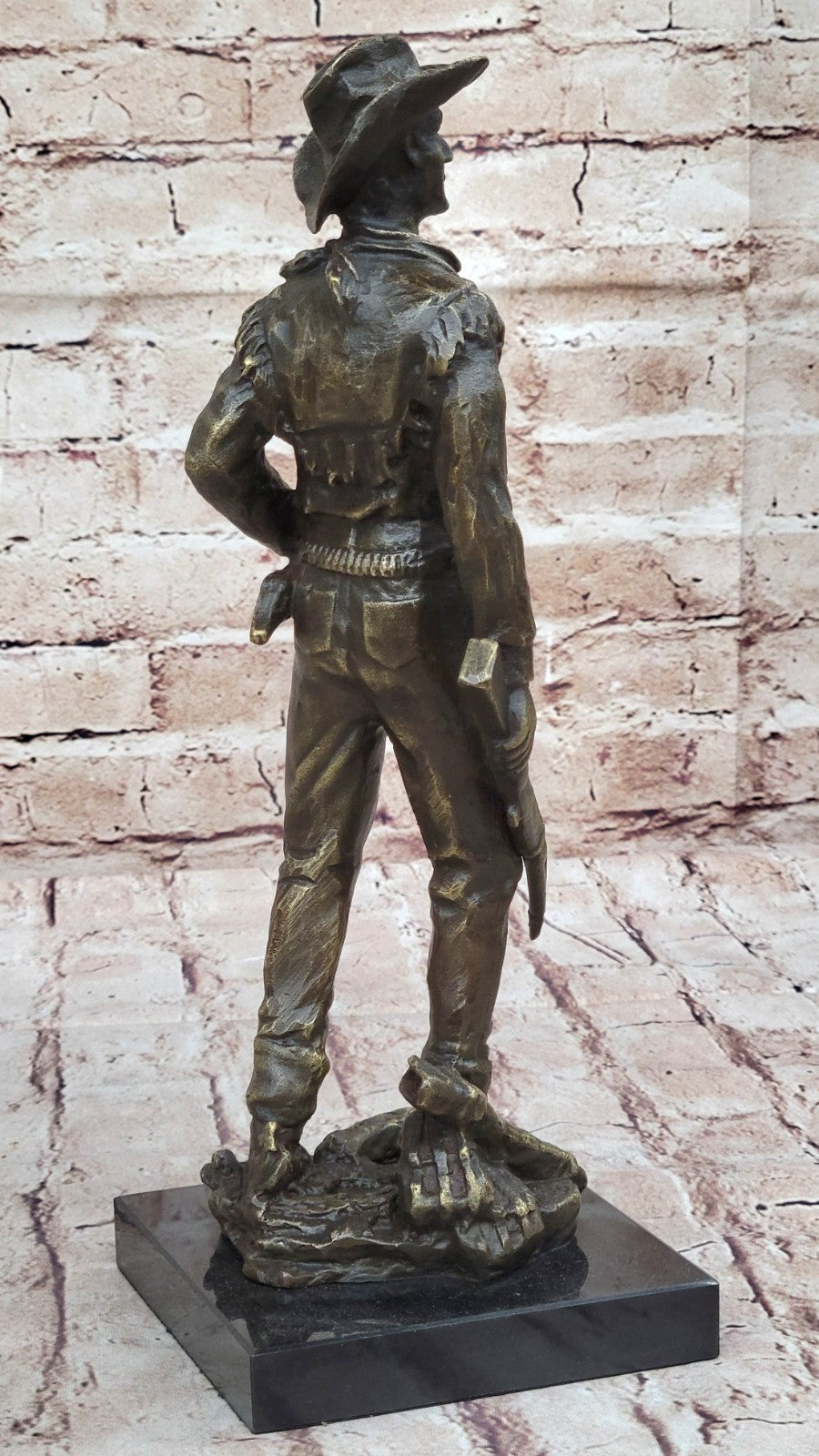 Doc Holiday with Riffle Gun Cocked Bronze Lost Wax Masterpiece Statue Deal