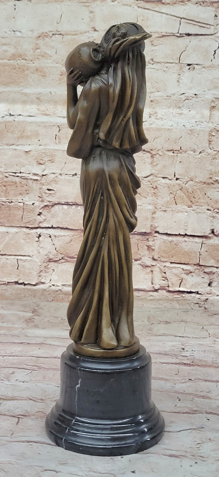 Miguel Lopez (Milo) Original Artwork: Handmade Maiden with Water Jug Sculpture