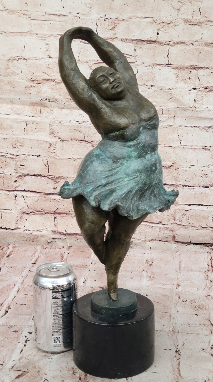 Abstract Nude Woman Signed Botero Bronze Sculpture Hot Cast Figurine Artwork