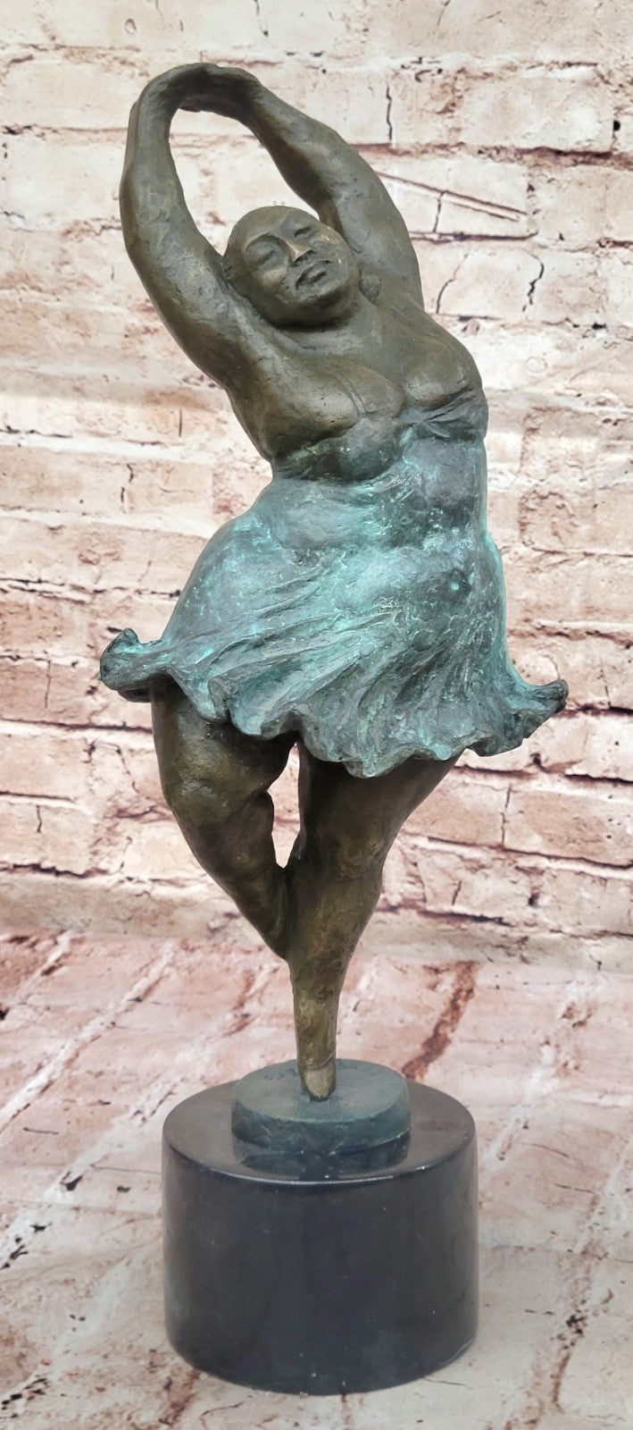 Abstract Nude Woman Signed Botero Bronze Sculpture Hot Cast Figurine Artwork