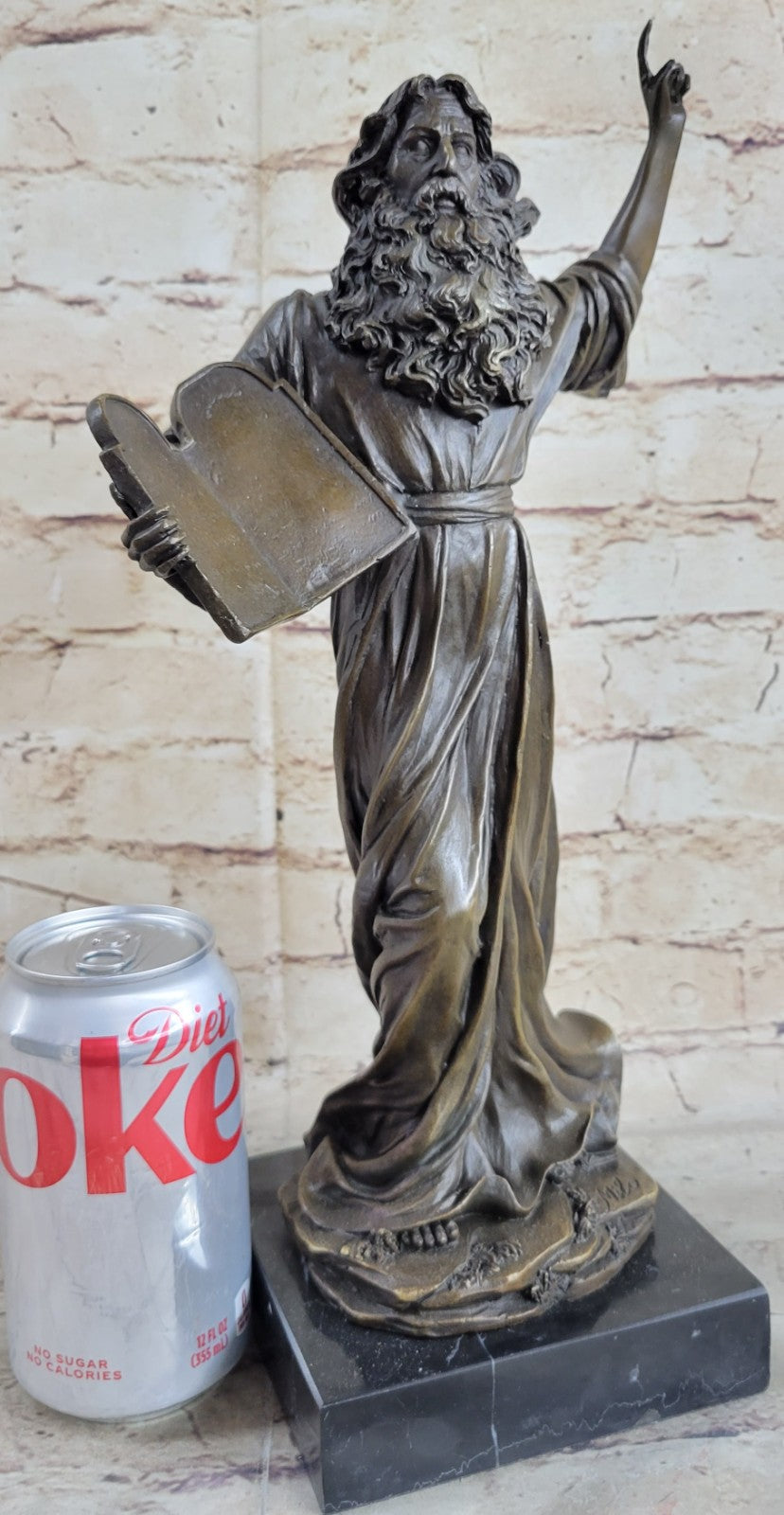 Bronze Sculpture Signed Original Unique Museum Quality Artwork Marble Base Decor