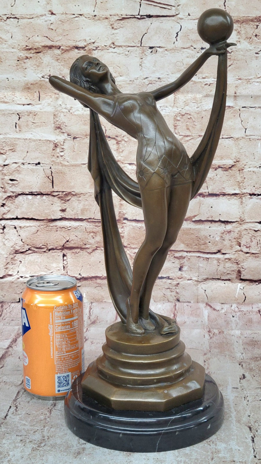 ABSTRACT SOLID BRONZE*DANCER*SCULPTURE FRENCH MILO MID CENTURY MODERNIST SALE