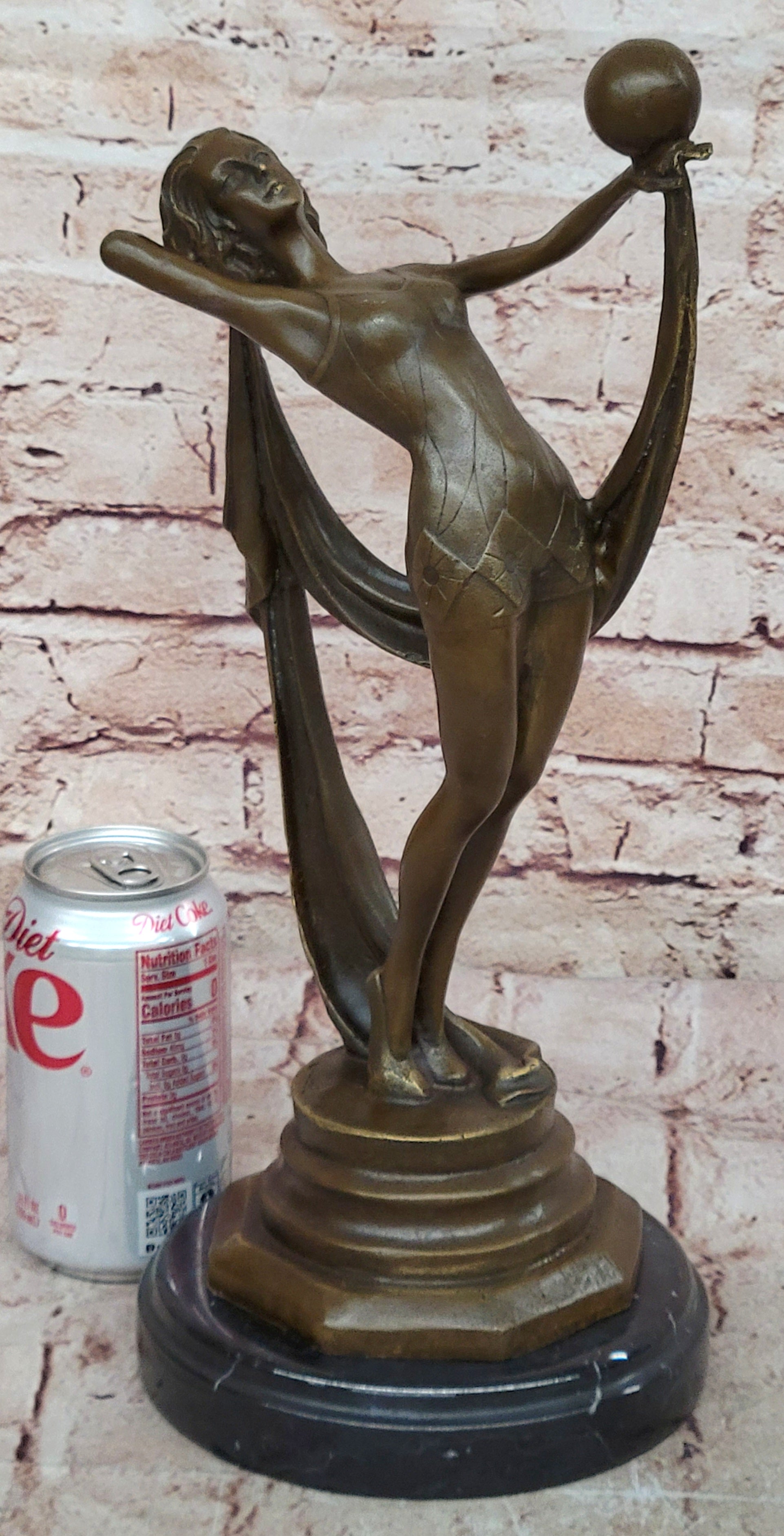 ABSTRACT SOLID BRONZE*DANCER*SCULPTURE FRENCH MILO MID CENTURY MODERNIST SALE